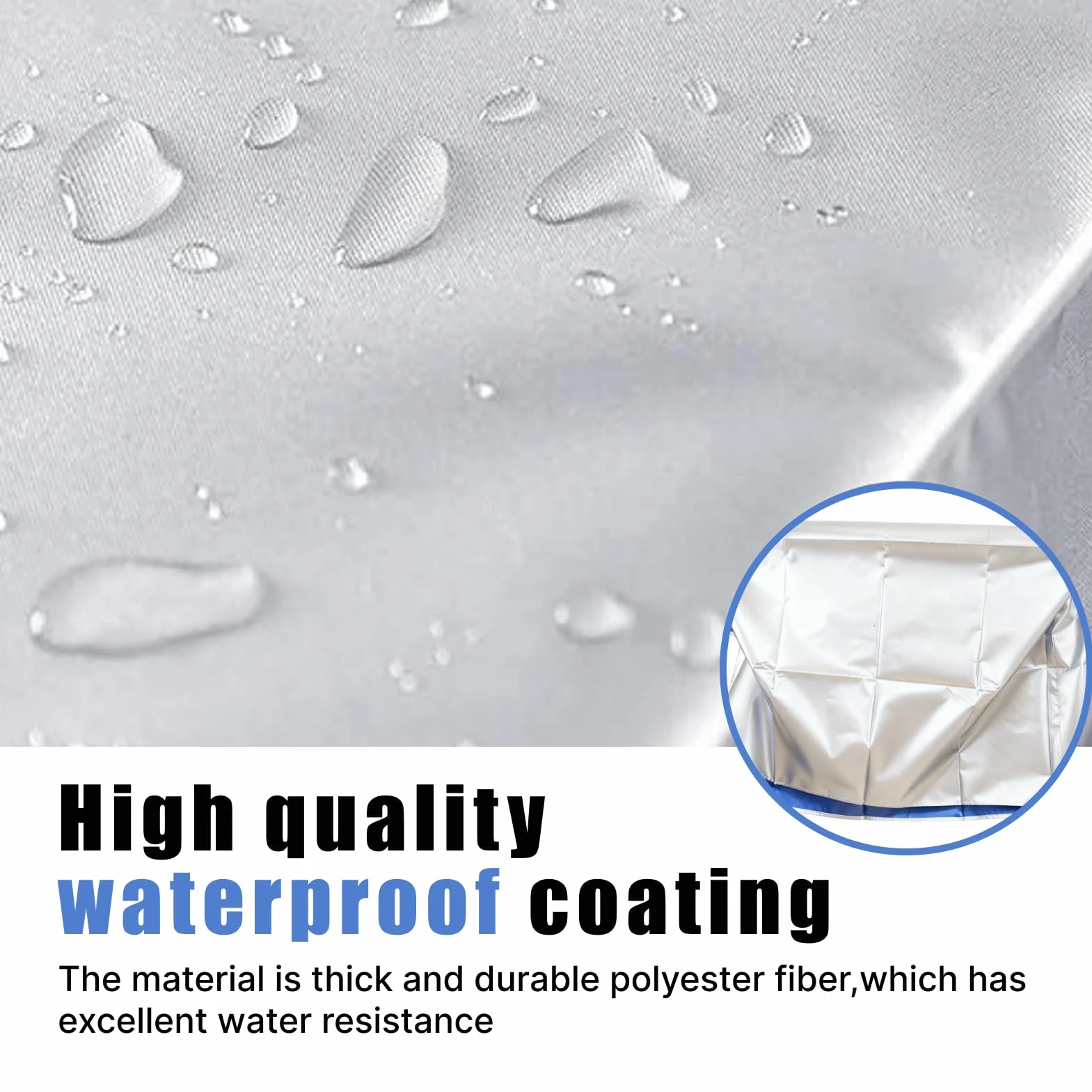 Housse de Climatiseur Imperméable 84x57x31cm M Unité Extérieure 1.5P Isolation Thermique