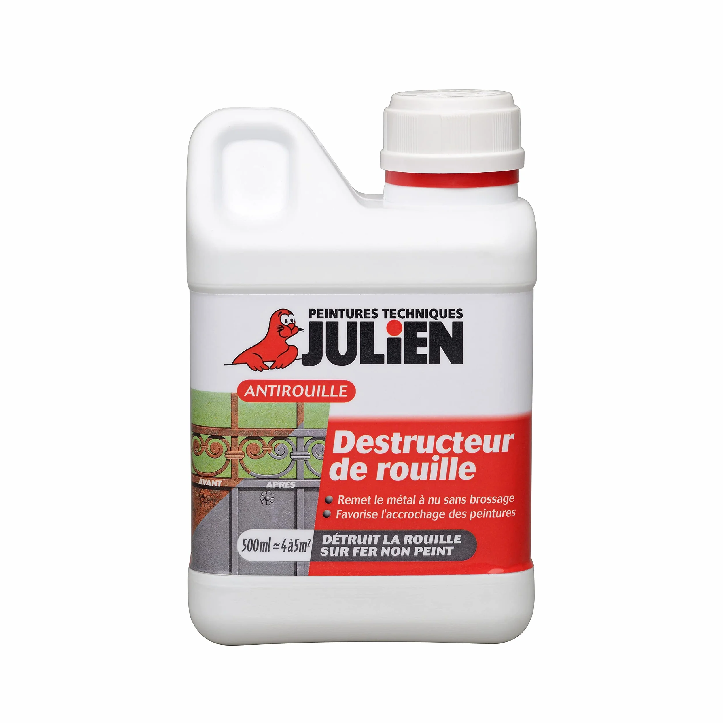 Julien Destructeur De Rouille Antirouille Gris 0,5 L