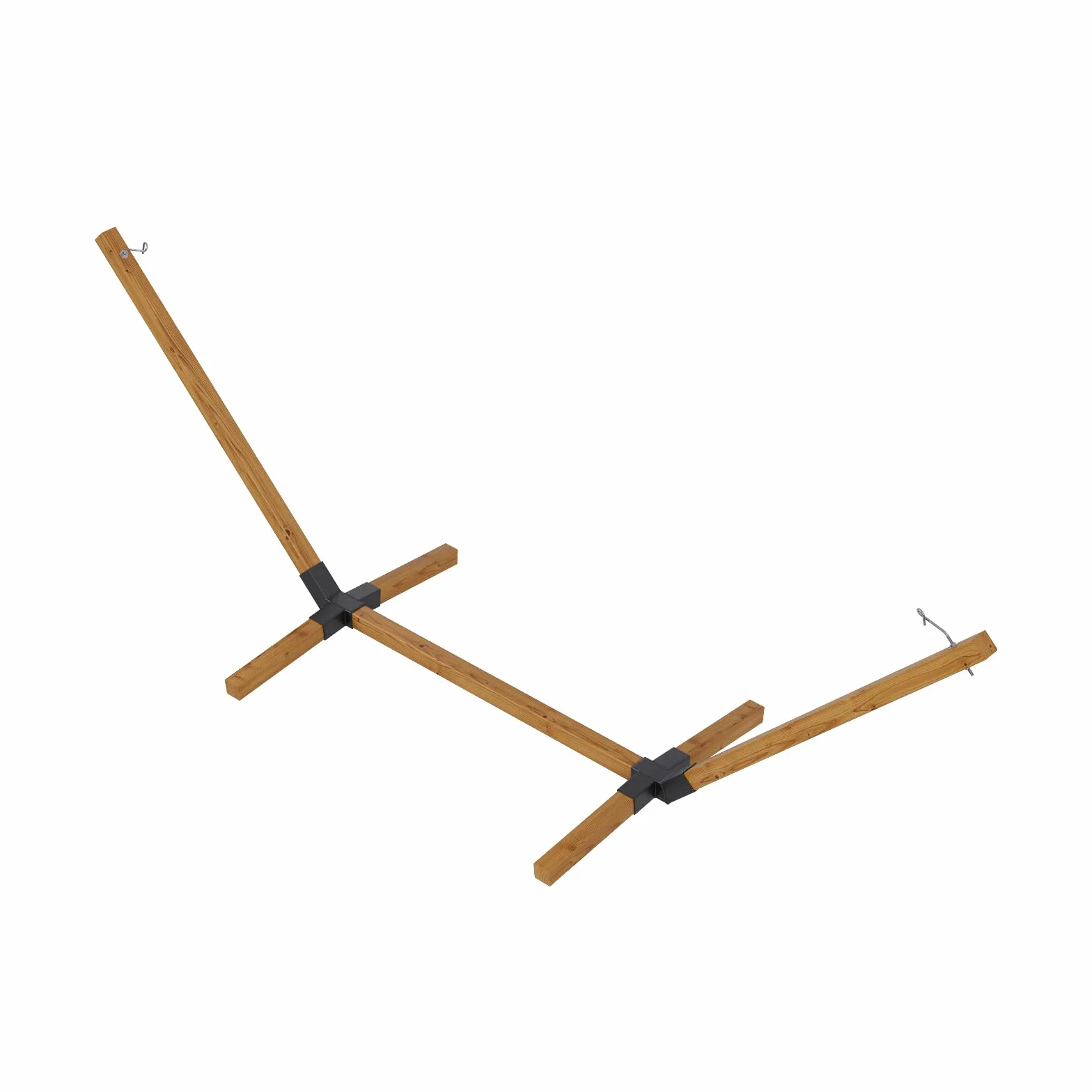 Structure de hamac en bois XXL 350 cm résistant aux intempéries 350 kg extérieur