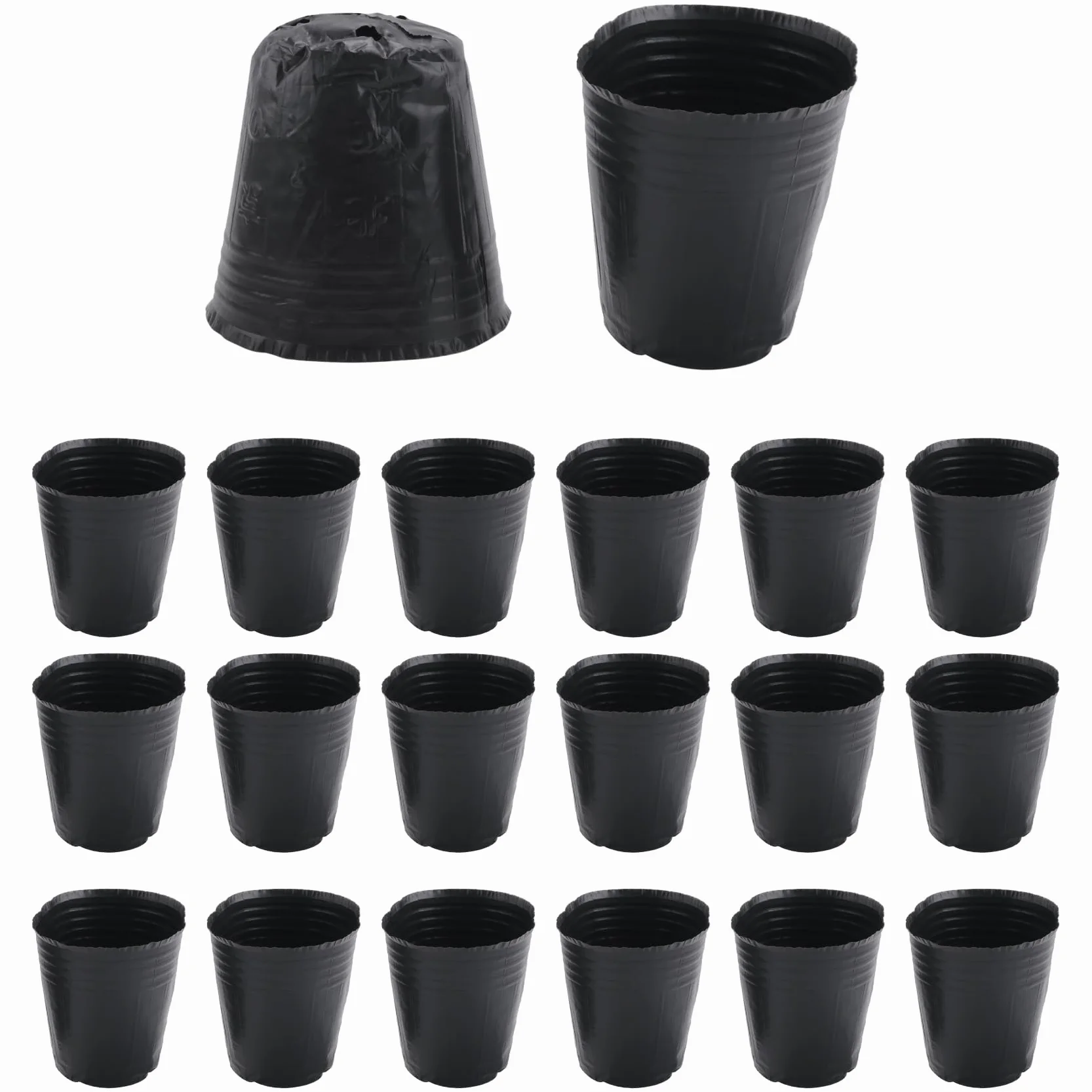 Pot de Pépinière en Plastique 8cm x 8cm Conteneur de Propagation de Plantes 500 Pièces