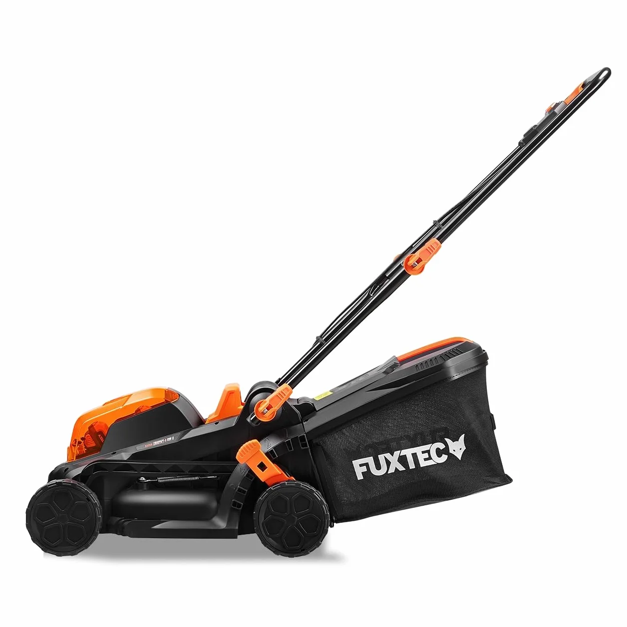 FUXTEC FX-E1RM20-33 cm Tondeuse à Gazon à Batterie 40V (2X20V) Set avec 2 Batteries 2Ah et Double Chargeur 2,4A