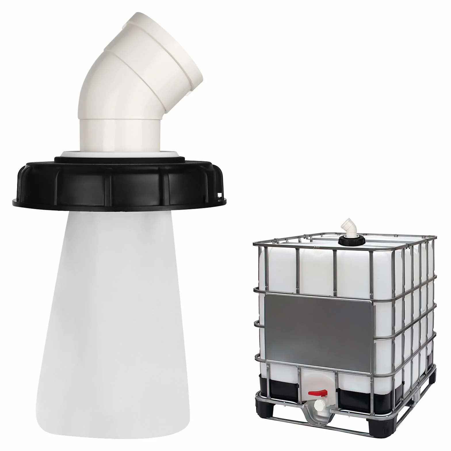 Filtre de couvercle IBC 45° 163 mm Nylon Lavable DN 150