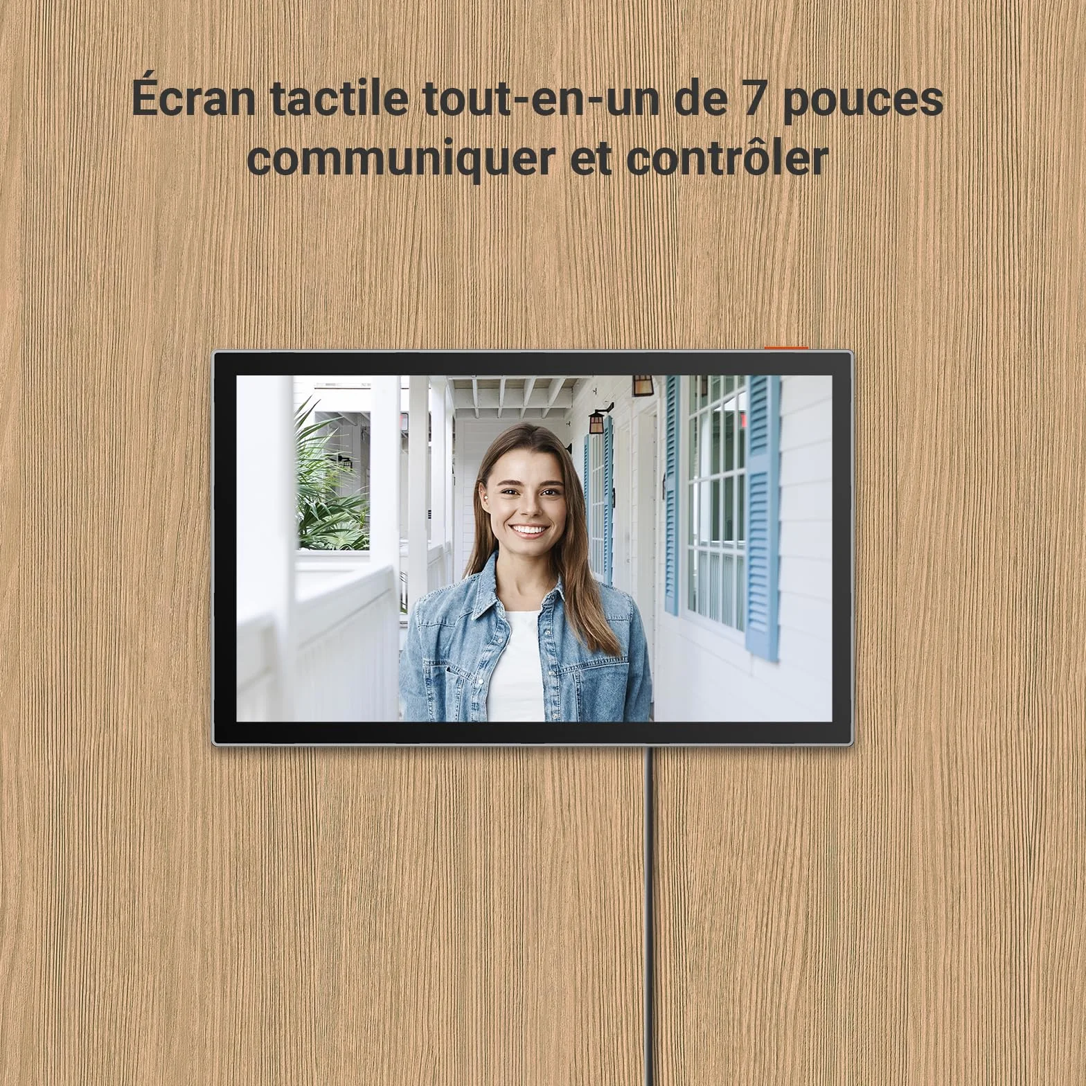 EZVIZ HP7 2K Visiophone Connecté Interphone Vidéo 7 Pouces Moniteur Tactile Unlock à Distance 2 Fils Détection Humaine RFID Audio Bidirectionnel Vision Nocturne étanche WiFi dual-Band