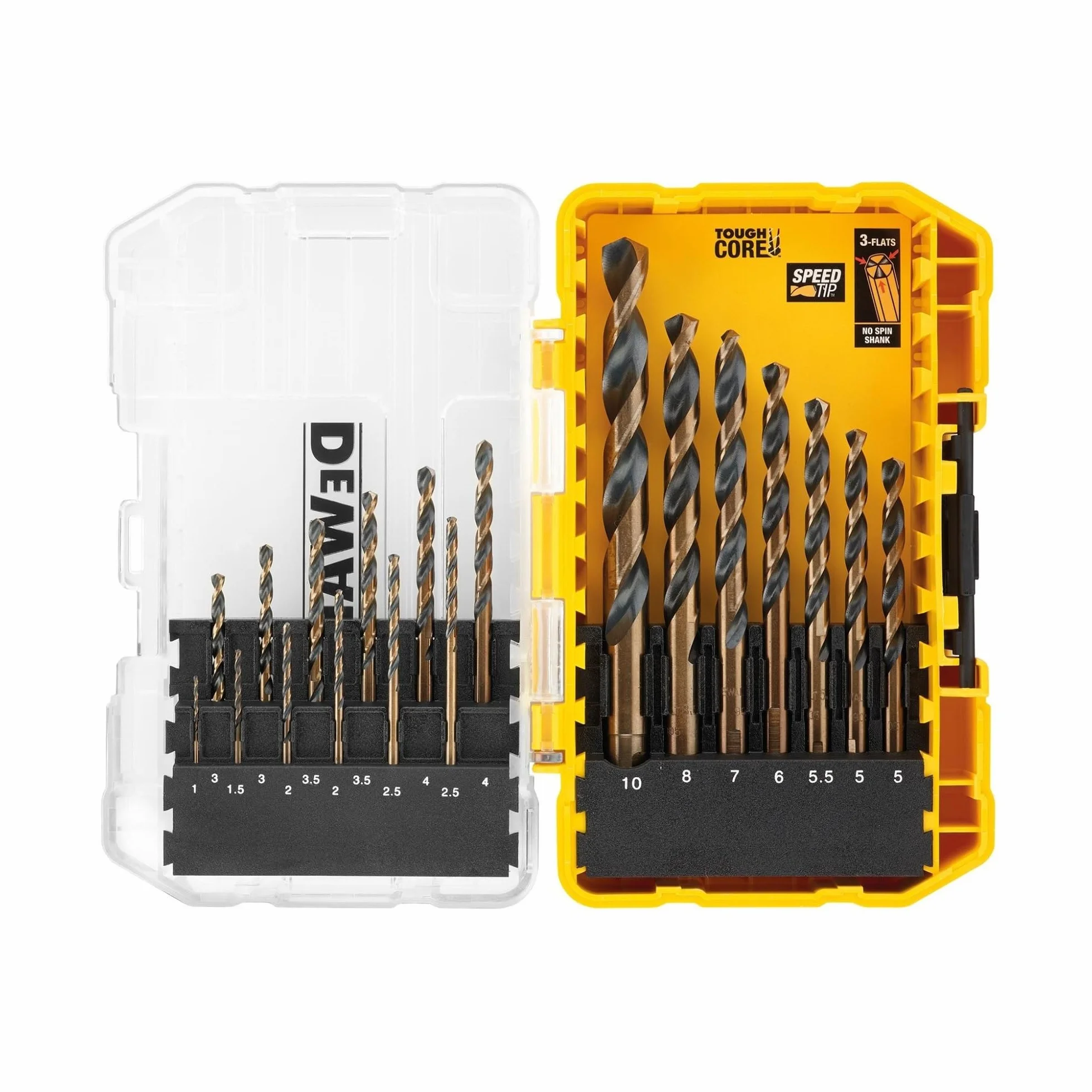 DeWalt DT70728-QZ Coffret 19 Forets Noir/Jaune Pour Perceuse-Visseuse