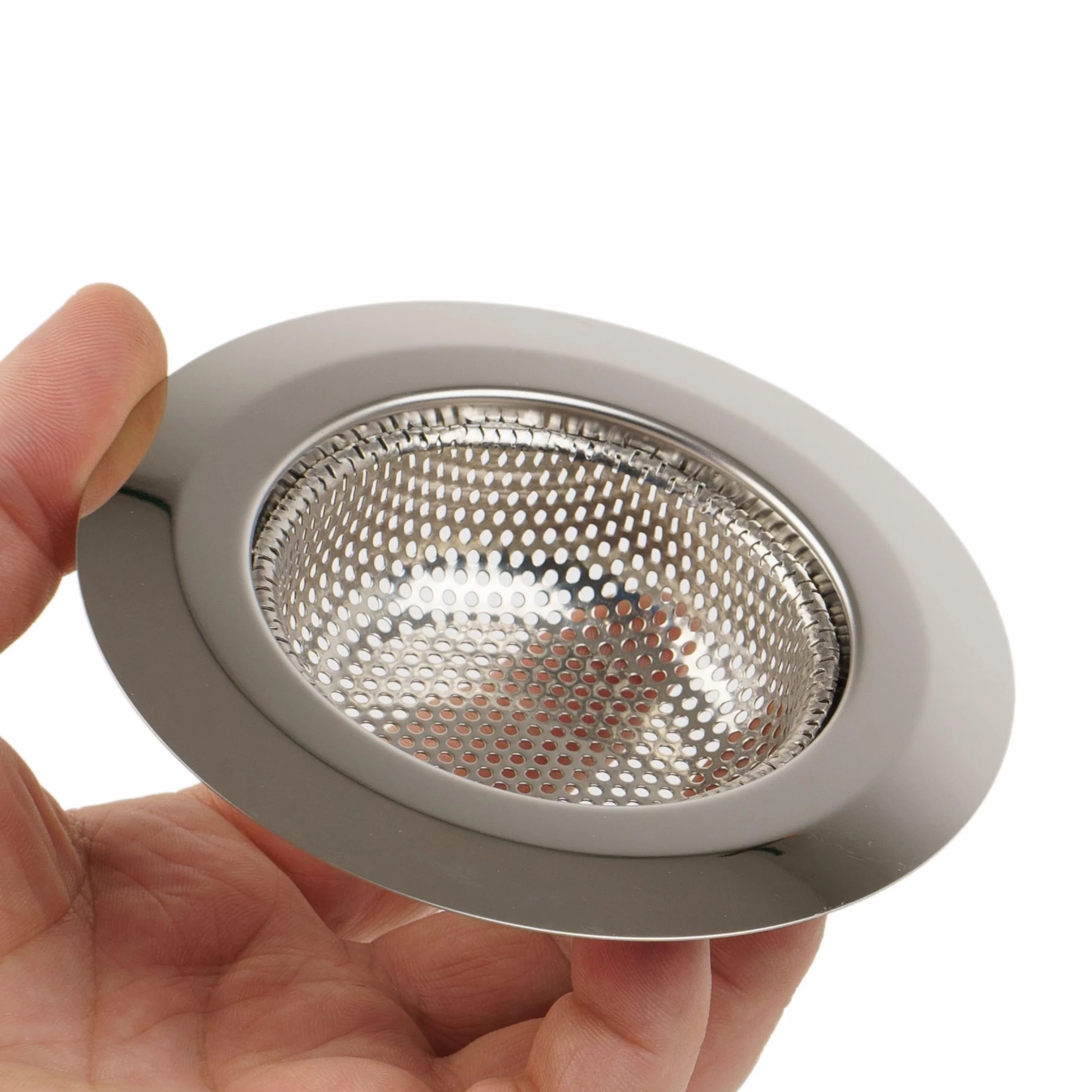 Crépine de vidange, Jeu de 3, Ø 90 mm, Convient aux drains de Ø intérieur 57 mm, dépasse de 20 mm de Profondeur dans Le Bec, crépine d'évier avec Ajustement optimisé, idéale pour Evier, Baignoire