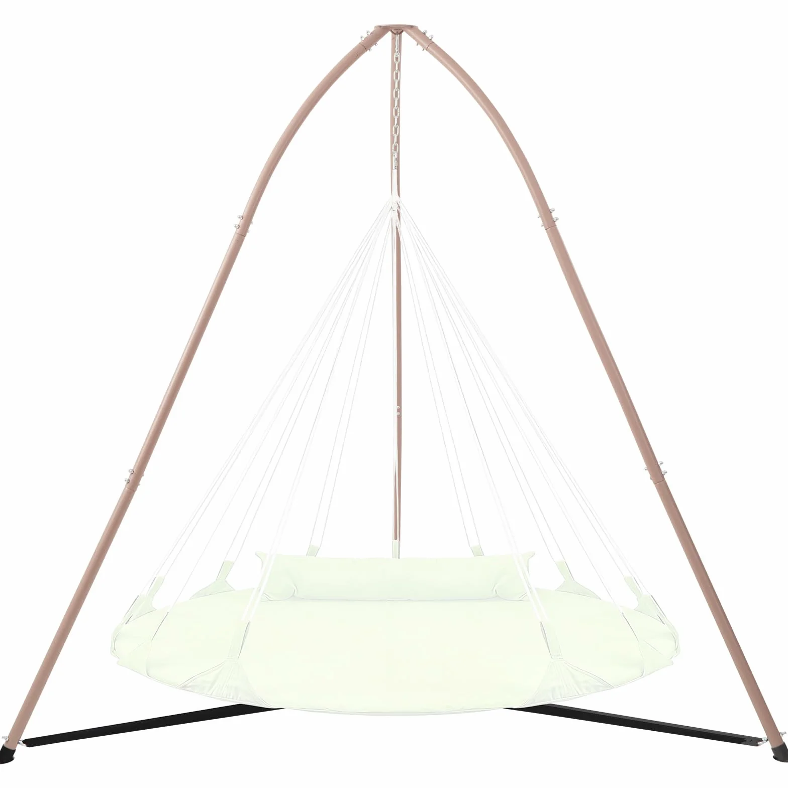 Support pour hamac à Trois Pieds 150 kg Marron