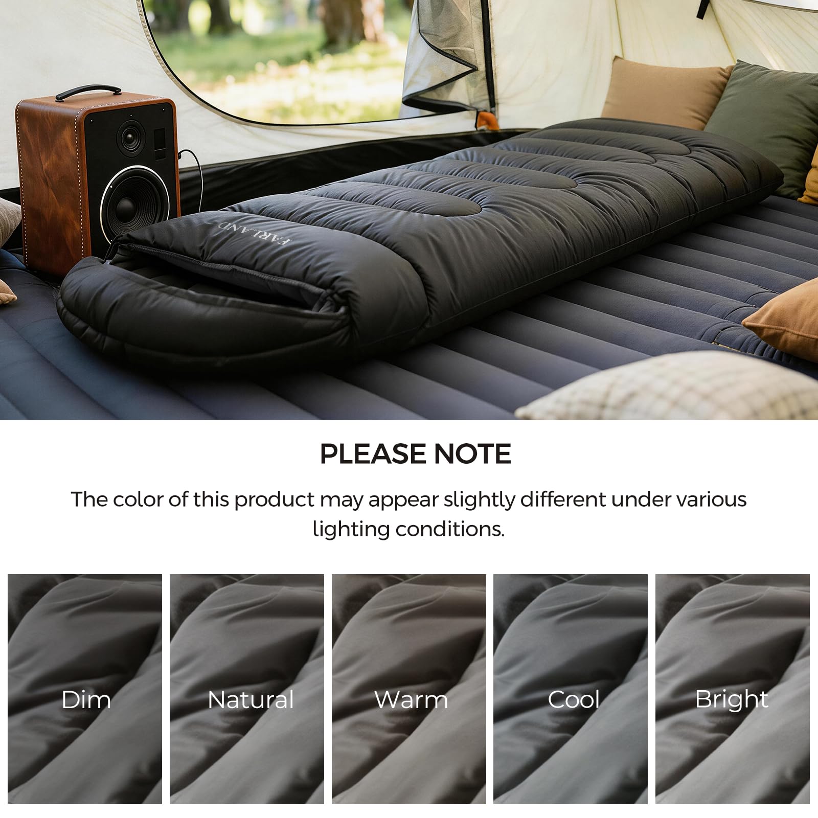 Plush Fleece-Lined Sleeping Bag with Compression Sack for All Seasons