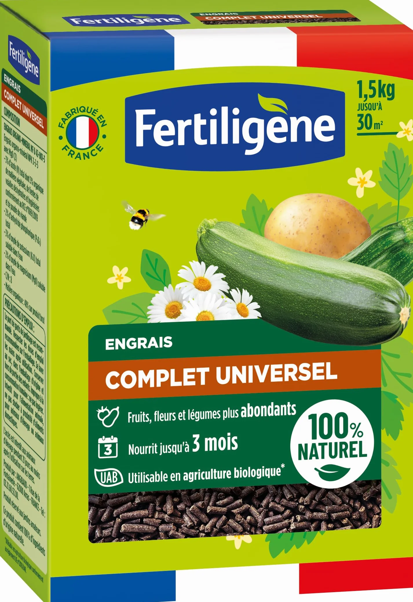 Engrais granulés complet UAB 1,5 kg