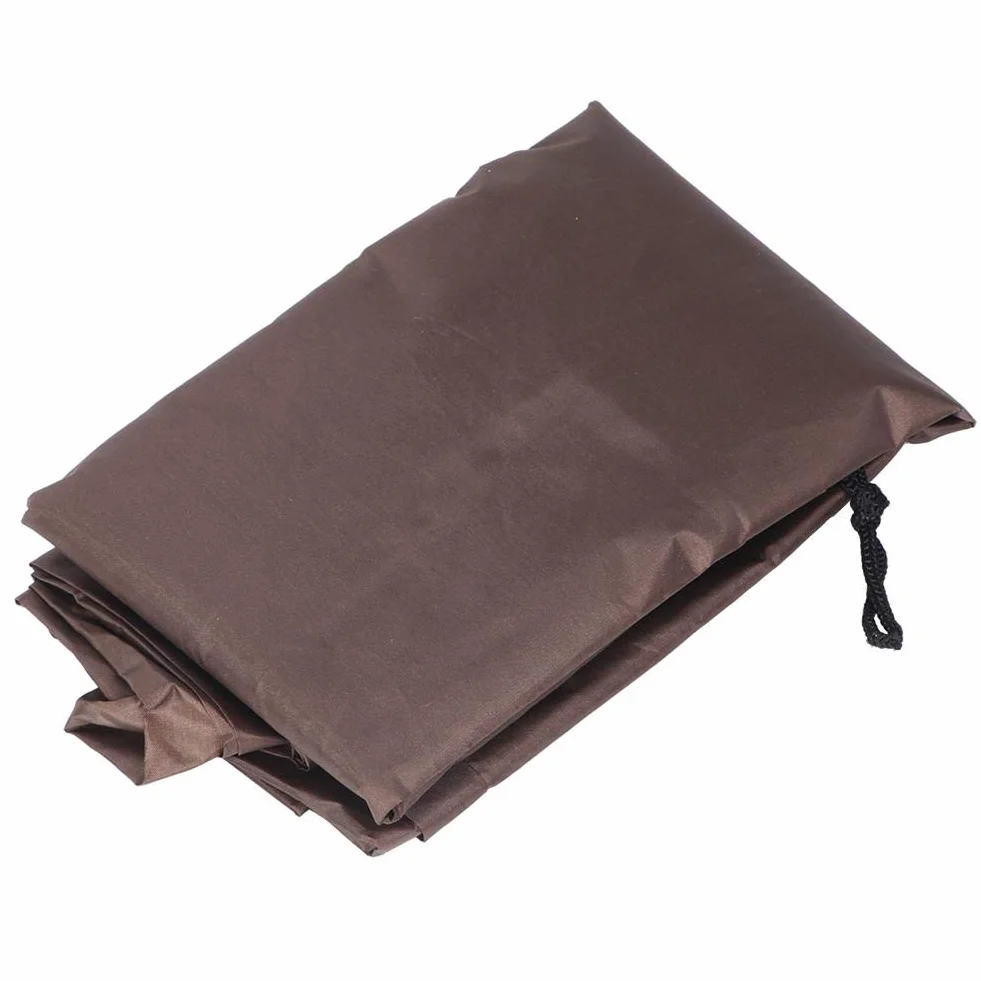 Wakects Housse de Protection pour Coffre de Rangement Extérieur, Imperméable, 123 x 62 x 55 cm, Café