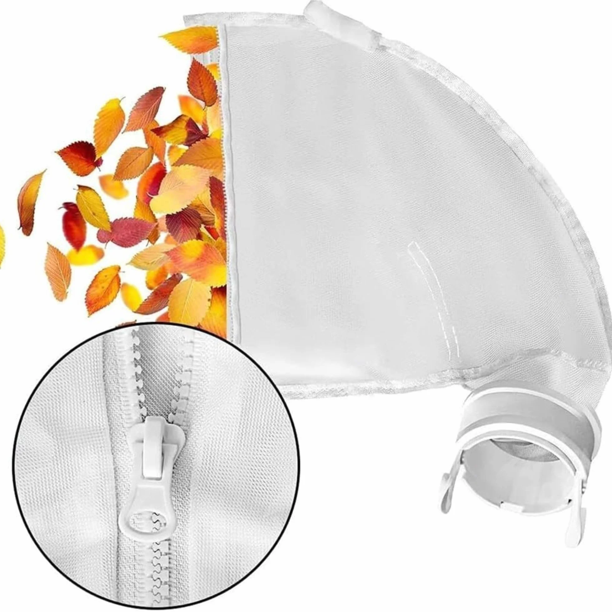 PHONILLICO Lot 2 Sacs pour Polaris 280/480 Filtre Robot Nettoyeur Piscine Filet Rechange K13/K16 Sac à Limon avec Fermeture Zip