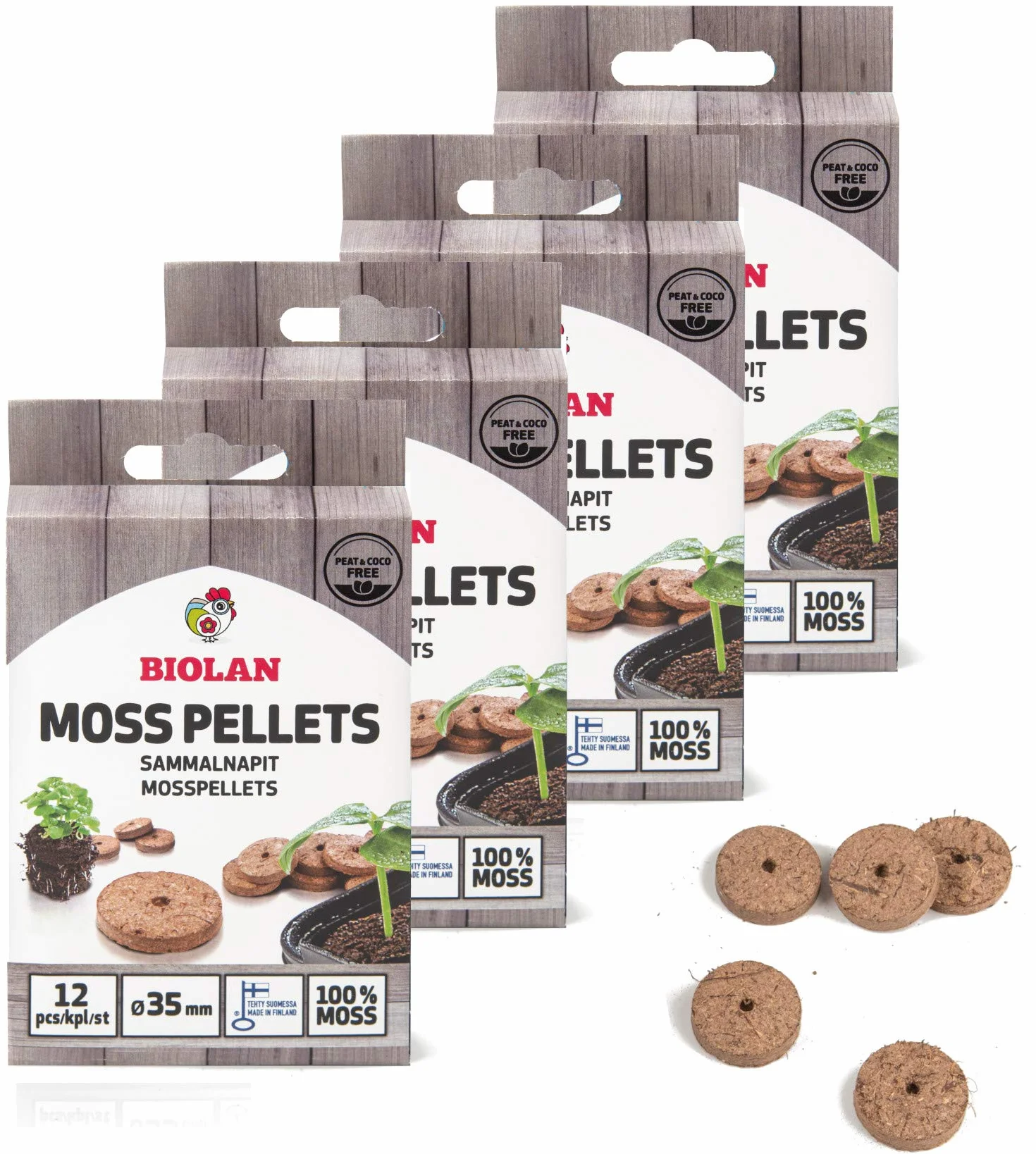 Biolan Granulés de mousse pour semences, 48 pièces