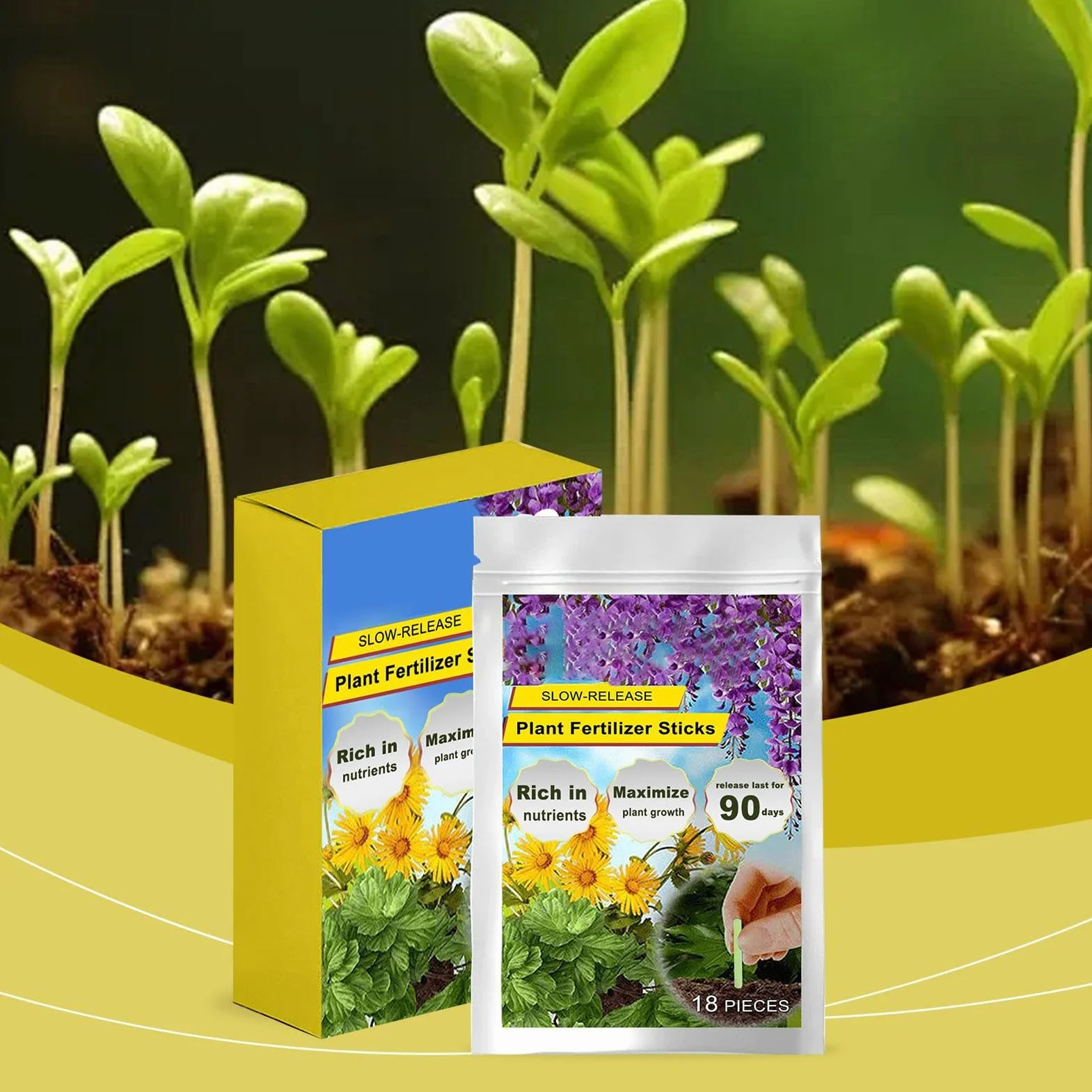 Pastilles nutritives pour plantes 18 unités nutriments naturels libération lente fleurs arbres vivaces légumes jardin