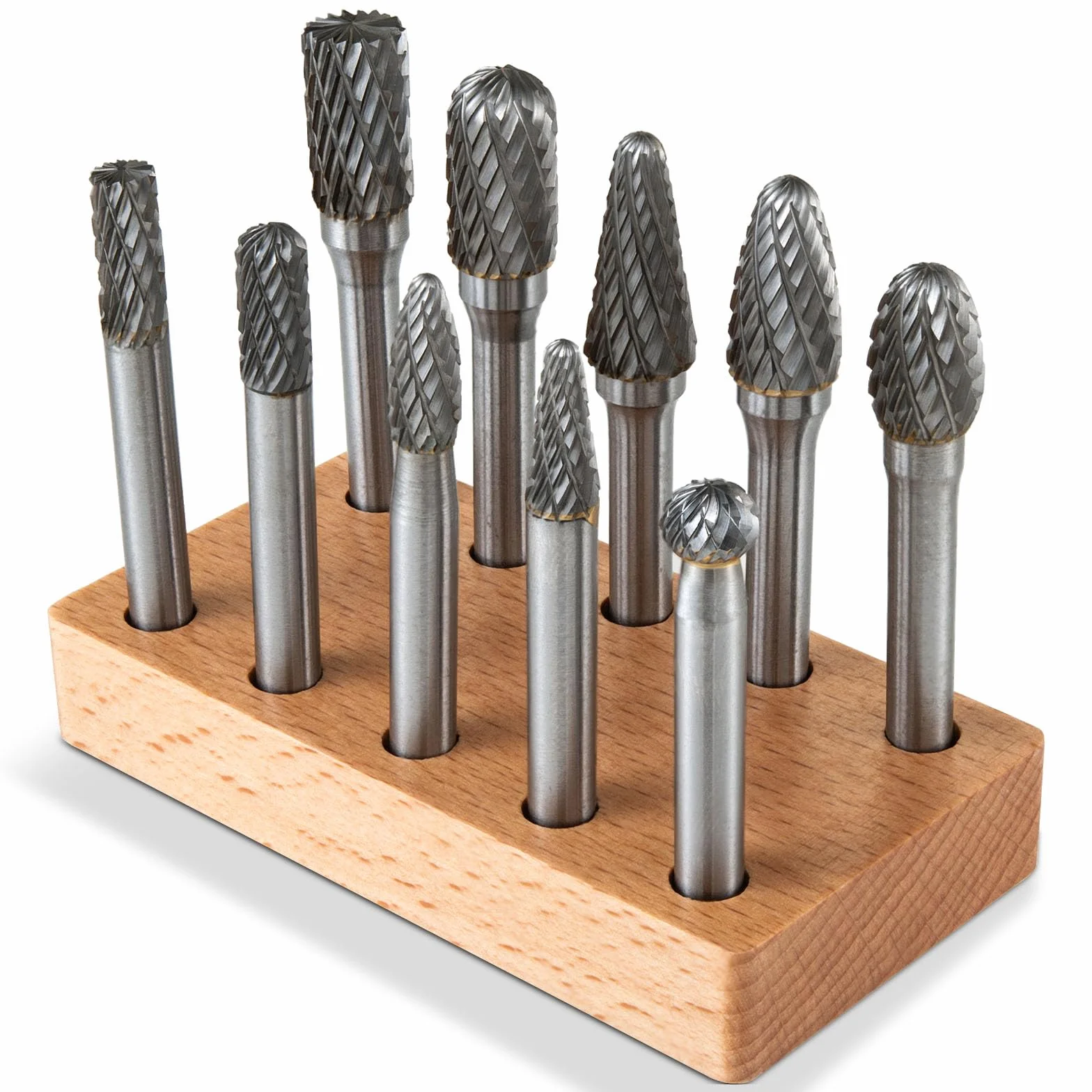 Jeu de Fraises Rotatives Carbure de Tungstène Die Grinder Bit 6mm Gravure Rotatif Burres, Accessoires de Meulage pour Métal,Fraises pour Meuleuse,Outils de Perçage pour Découpe, Ébavurage, Sculpture