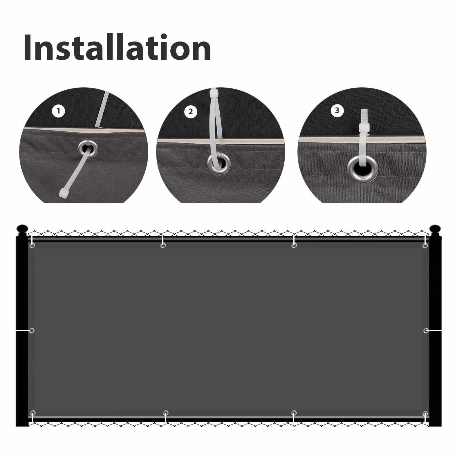 Brise Vue Balcon 70x600cm Imperméable Cache Brise Opaque UV Résistant Extérieur Terrasse Jardin COOL AREA