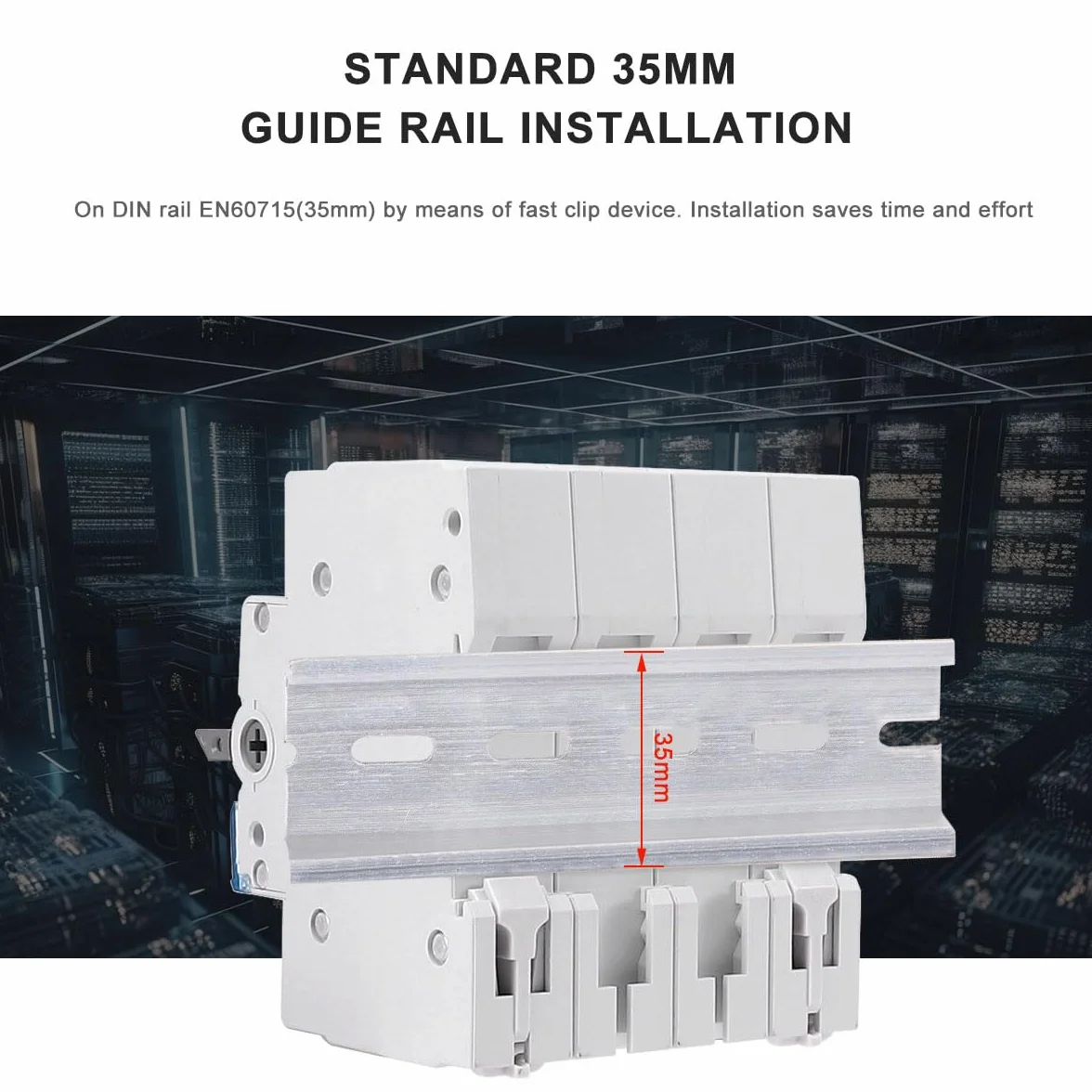 Interrupteur de transfert manuel 63 A 4P + 4P MTS AC automatique disjoncteur magnétothermique à changement modulaire