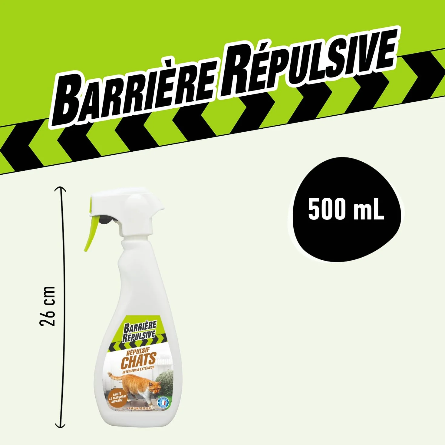 Répulsif Chats Intérieur Extérieur 500 mL