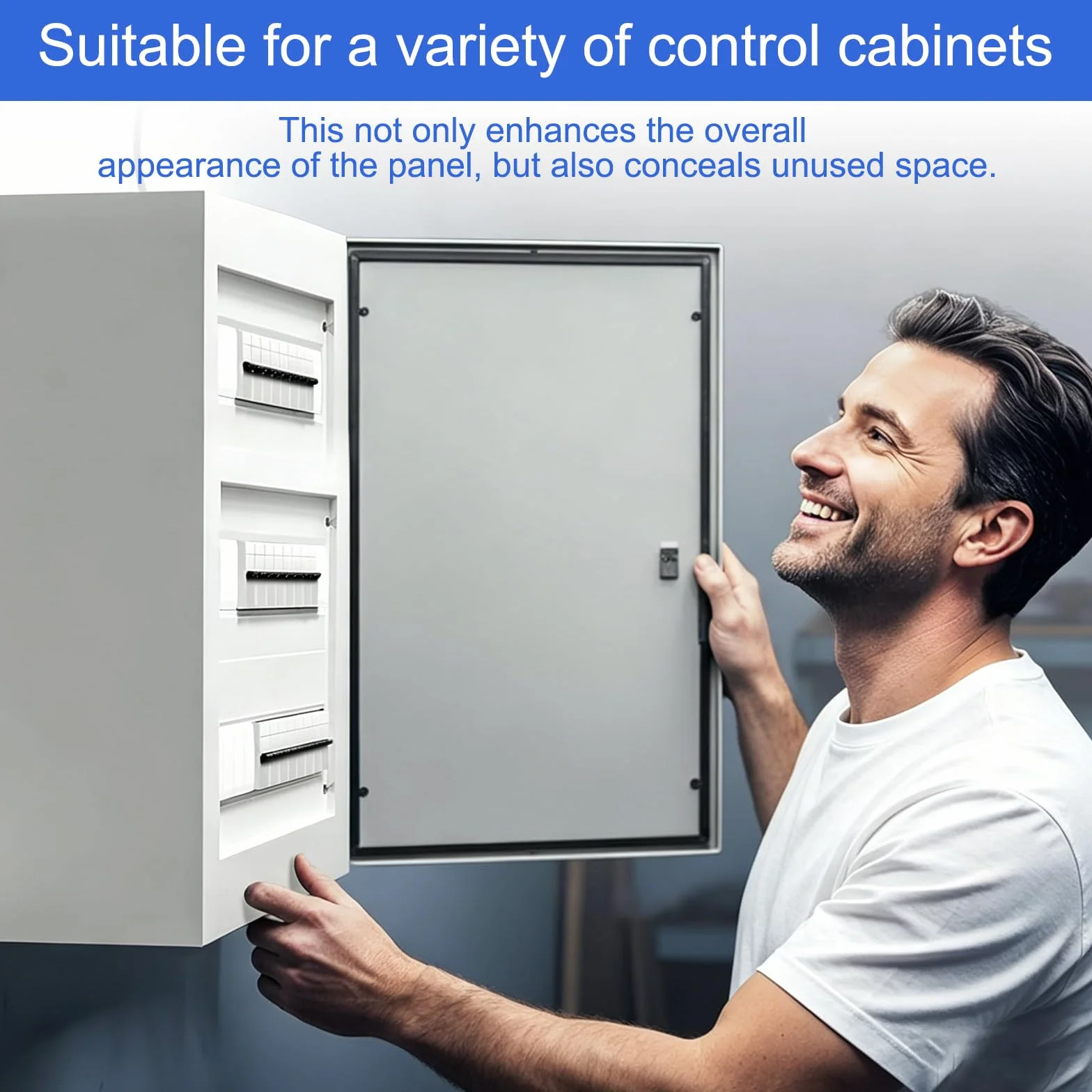 24 Pièces Caches Modulaires pour Tableau Électrique, Obturateurs 6TE Extensibles 12TE, Compatibles F-Tronic Hager Hensel, Caches Aveugles pour Coffret