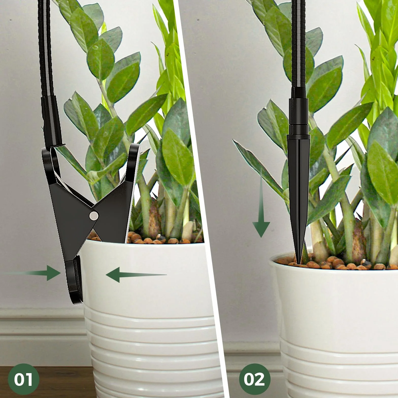 Bamworld Lampe horticole LED Spectre Complet Minuterie Intensité Réglable USB Plante Intérieur Croissance
