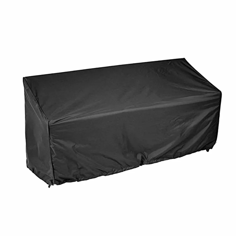 Housse de protection pour banc de jardin 2/3/4 places imperméable anti-UV avec cordon de serrage