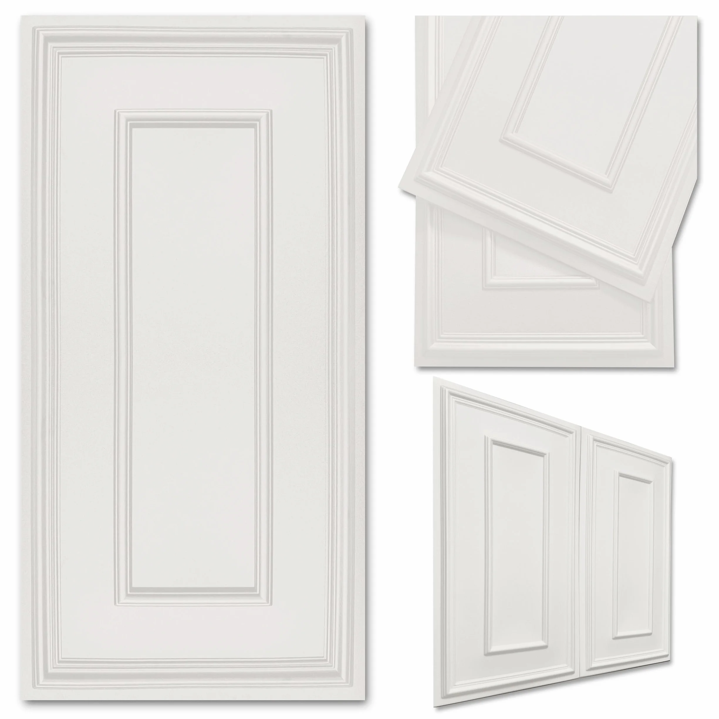 Deccart - Panneaux Muraux 100x50 cm - Panneau mural 3D Décoratif en EPS-Polystyrène - Plaque murale decorative - Décoration murale - Relief texturé - Wall Panel - Beige cachemire, 1 pièce, 5 m²