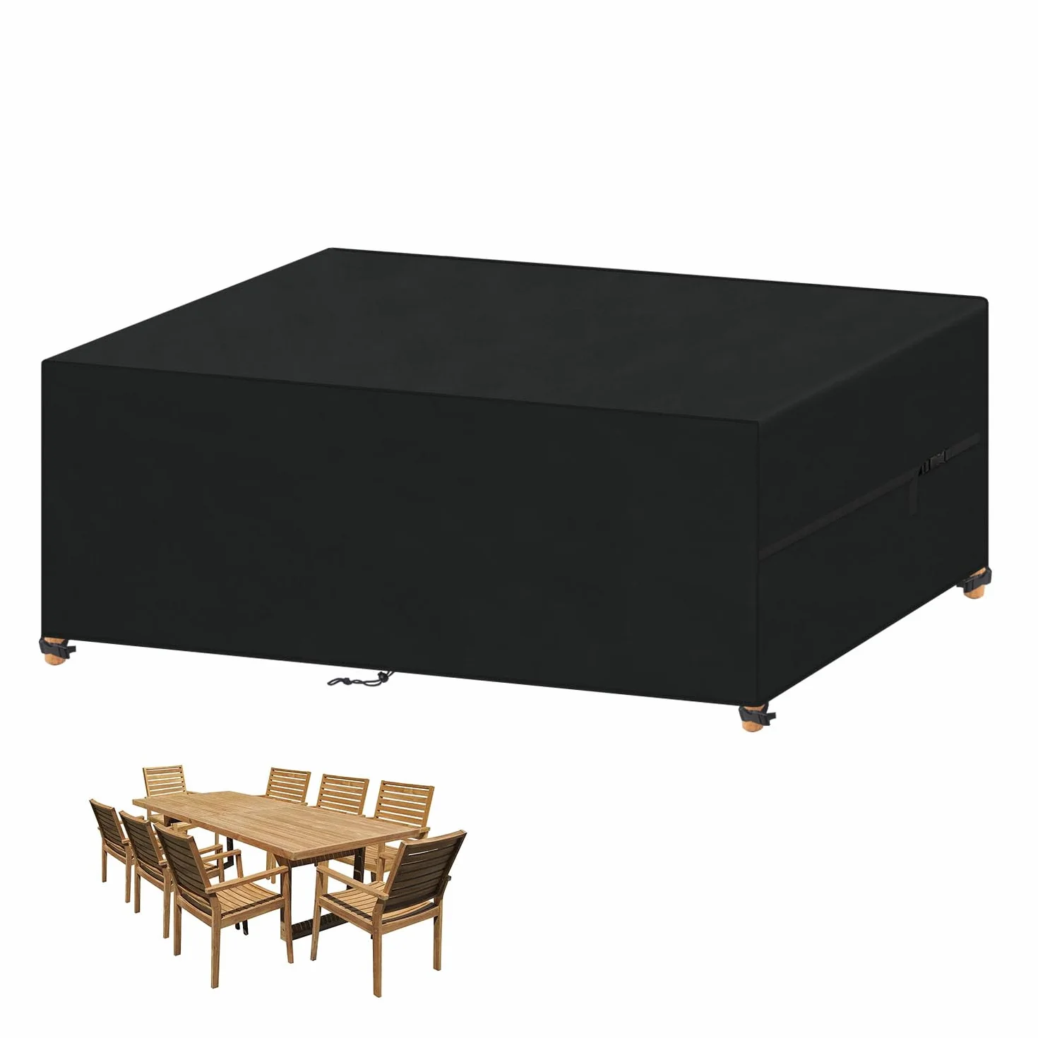 VANSHEIM Housse Protection Mobilier de Jardin Impermeable 420D Tissu Oxford 240x120x75cm