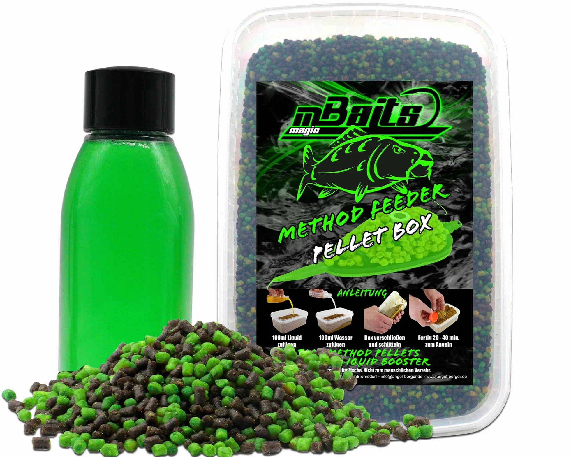 Angel-Berger Magic Baits Méthode Feeder Pellet Box Set
