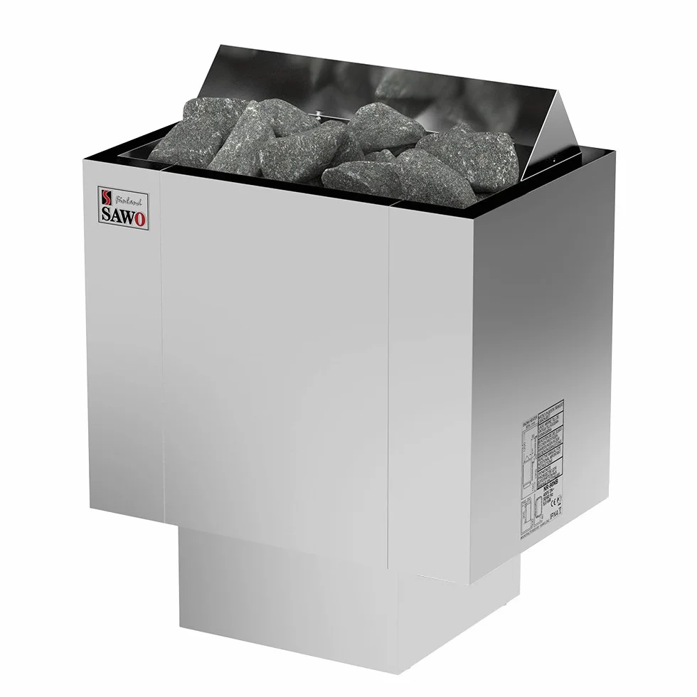 Sauna Poêle Électrique SAWO NORDEX 2017, Gamme de puissance: 4,5 kW; 6,0 kW; 8,0 kW; 9,0 kW; Nécessite l'unité de contrôle séparé (NS modèle); Multi-Tension: soit monophasé ou triphasé;