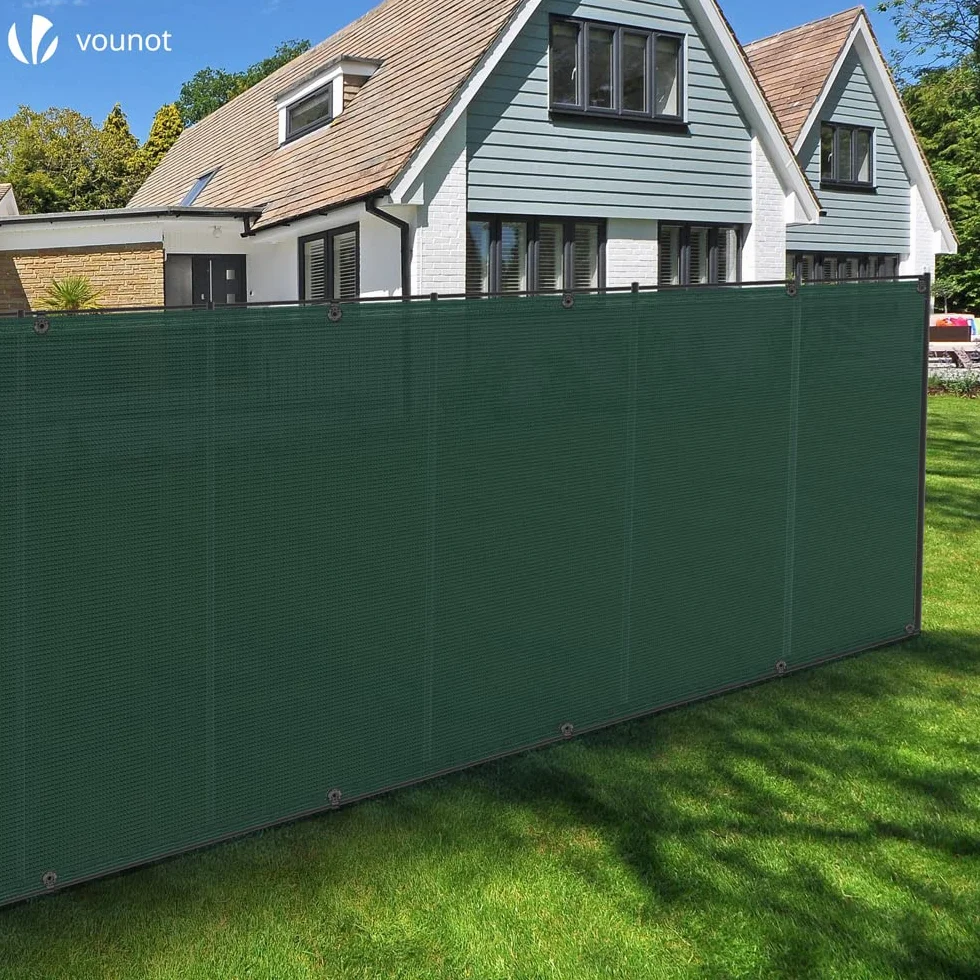 Brise Vue Occultant HDPE 150g/m² Protection UV Résistant Déchirures Vent Jardin Balcon 1.5x10m Vert