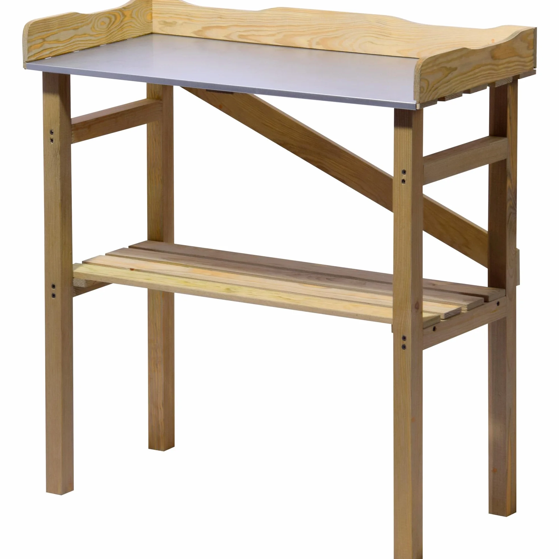 dobar 29052FSC Table de Plantation Robuste en Pin FSC 40 x 86 x 80 cm