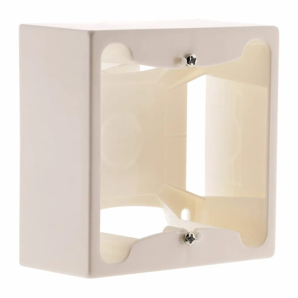 Zenitech Cadre saillie 80 x 80 x 40 entraxe 60mm - Blanc