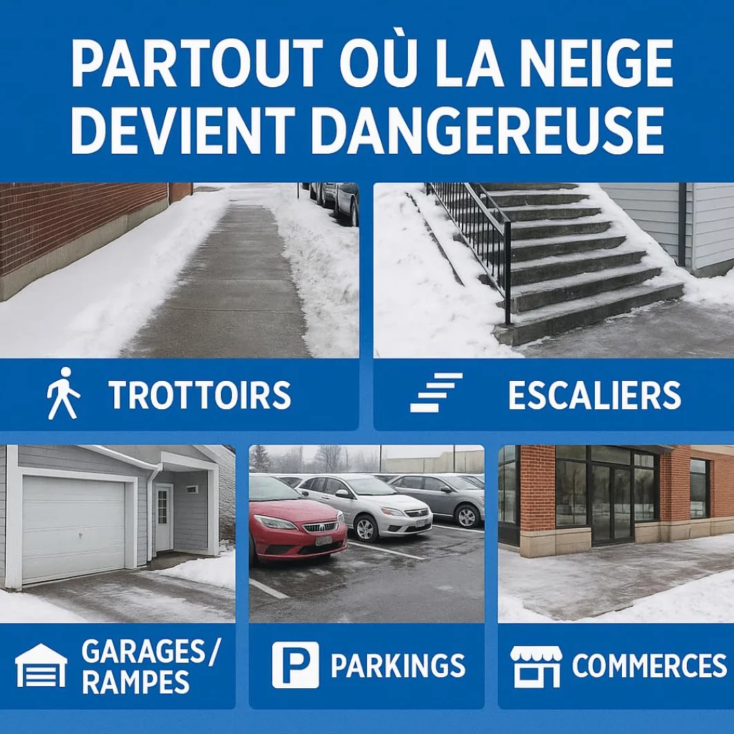 Sel de déneigement au calcium -50°C 8kg, action rapide longue durée non agressif animaux matériaux
