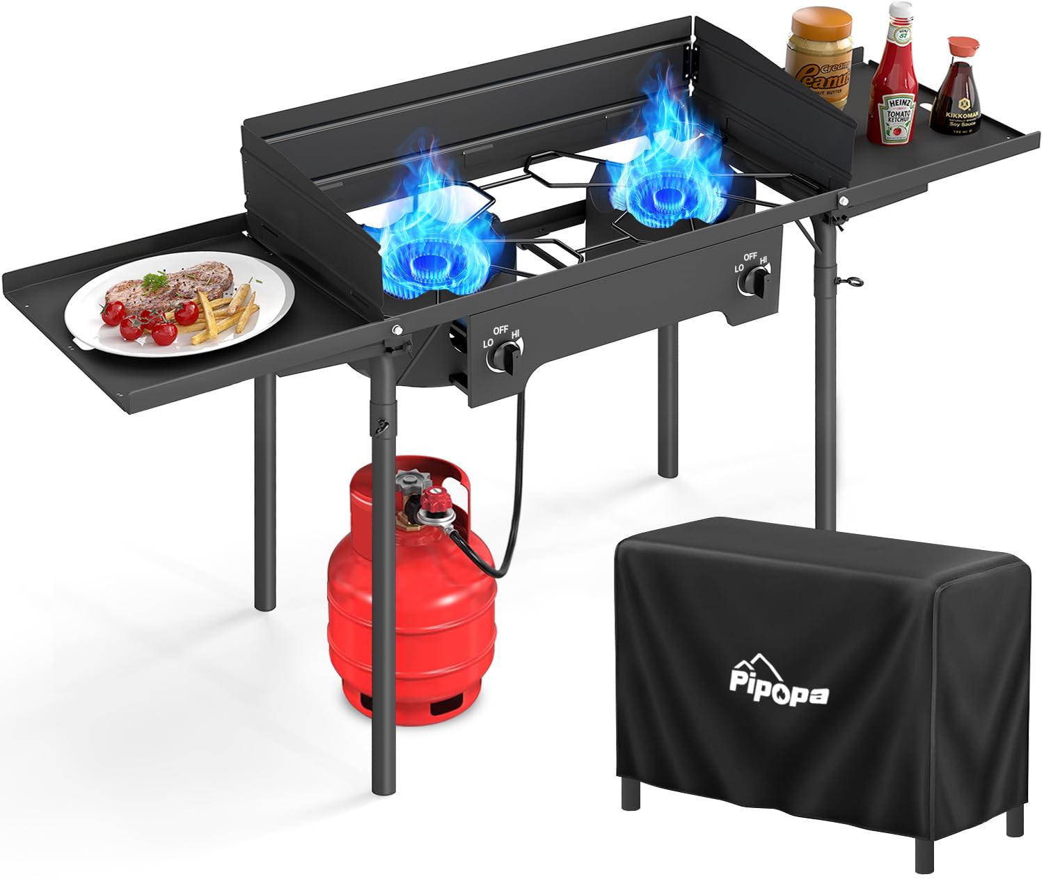High-Output Two-Burner Propane Outdoor Stove