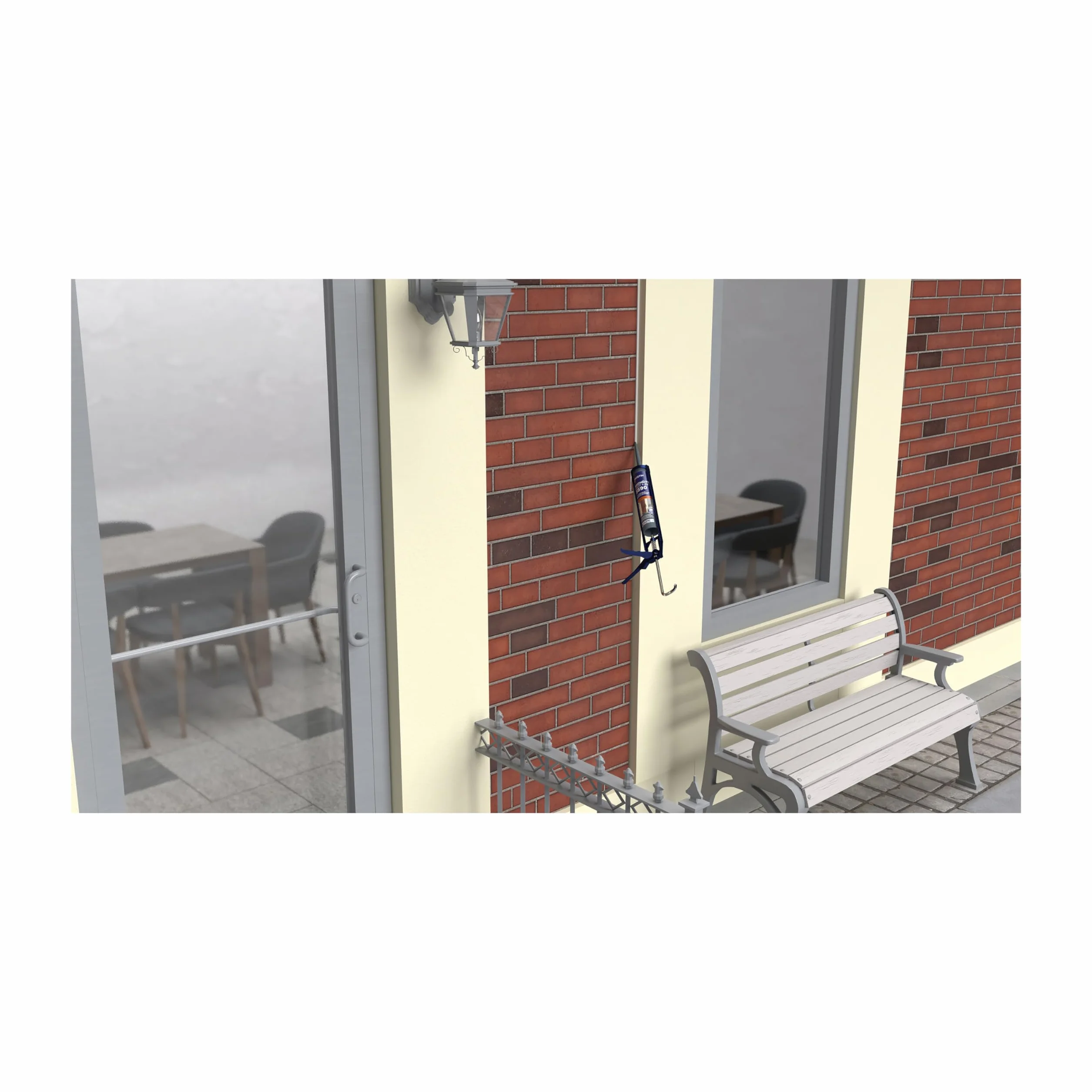 Bostik S590 – Mastic d'Étanchéité Bâtiment 4 en 1 – Intérieur et Extérieur – Joints De Calfeutrement, Dilatation, Façade Et Vitrage – Couleur : Translucide – Cartouche 300 ml