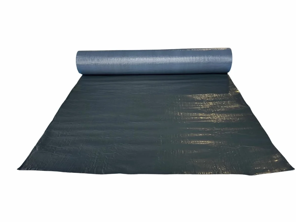Membrane d'étanchéité en bitume élastomère avec revêtement aluminium coloré 10 m2. Format autocollant 1 x 10 m de peinture au noir de coleur