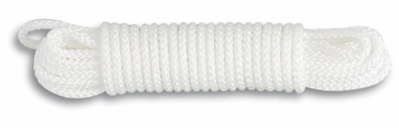 Chapuis - Corde Polypropylène Tressée - Synthétique - Résistance à la Rupture Indicative 185 kg - Diamètre 4 mm - Longueur 10 m - Loisirs et Jardinage - Blanc