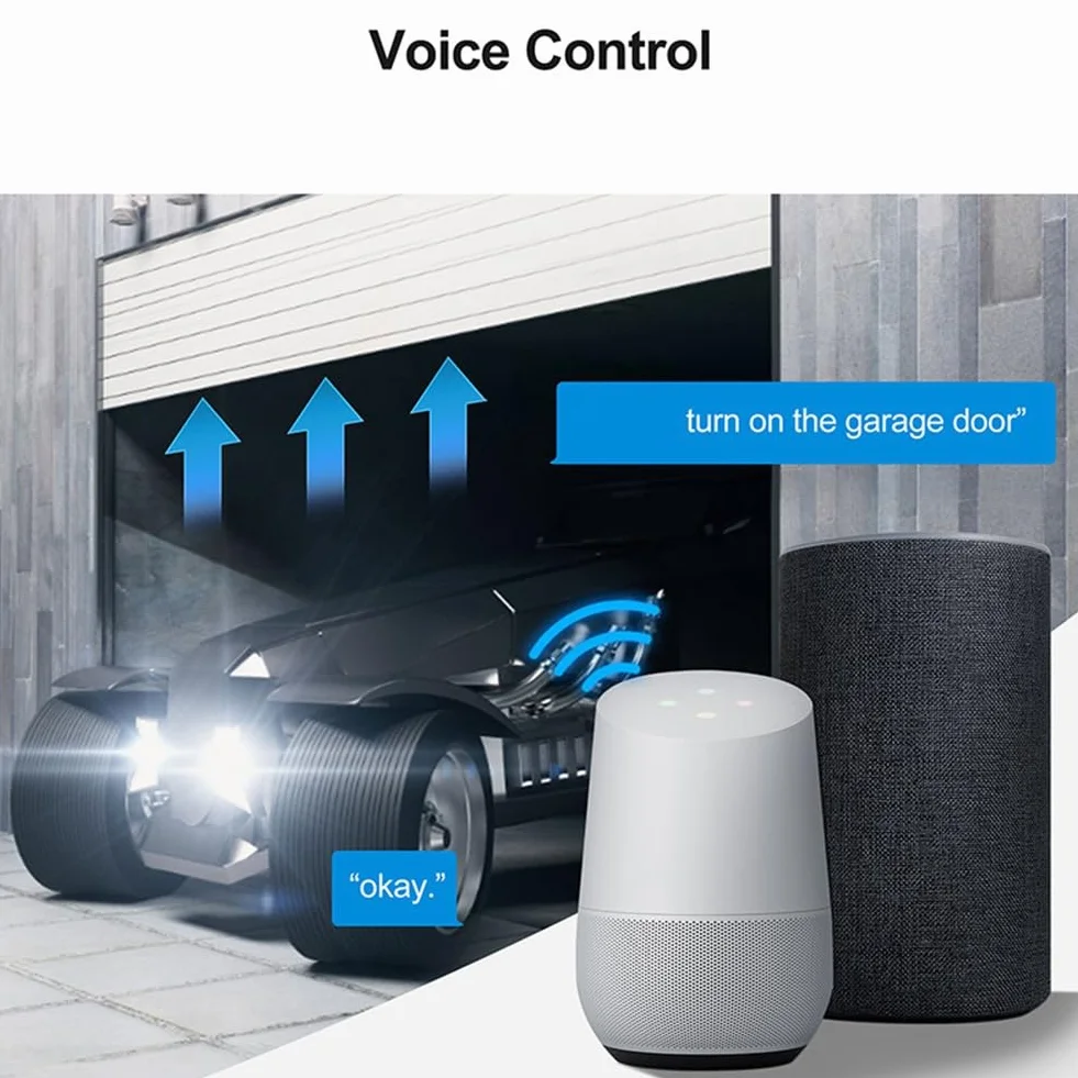 Module de Contrôleur D'Ouvre-Porte de Garage Tuya, Commutateur de Télécommande, Application Smart Life, Fonctionne avec Alexa Home Assistant Wifi
