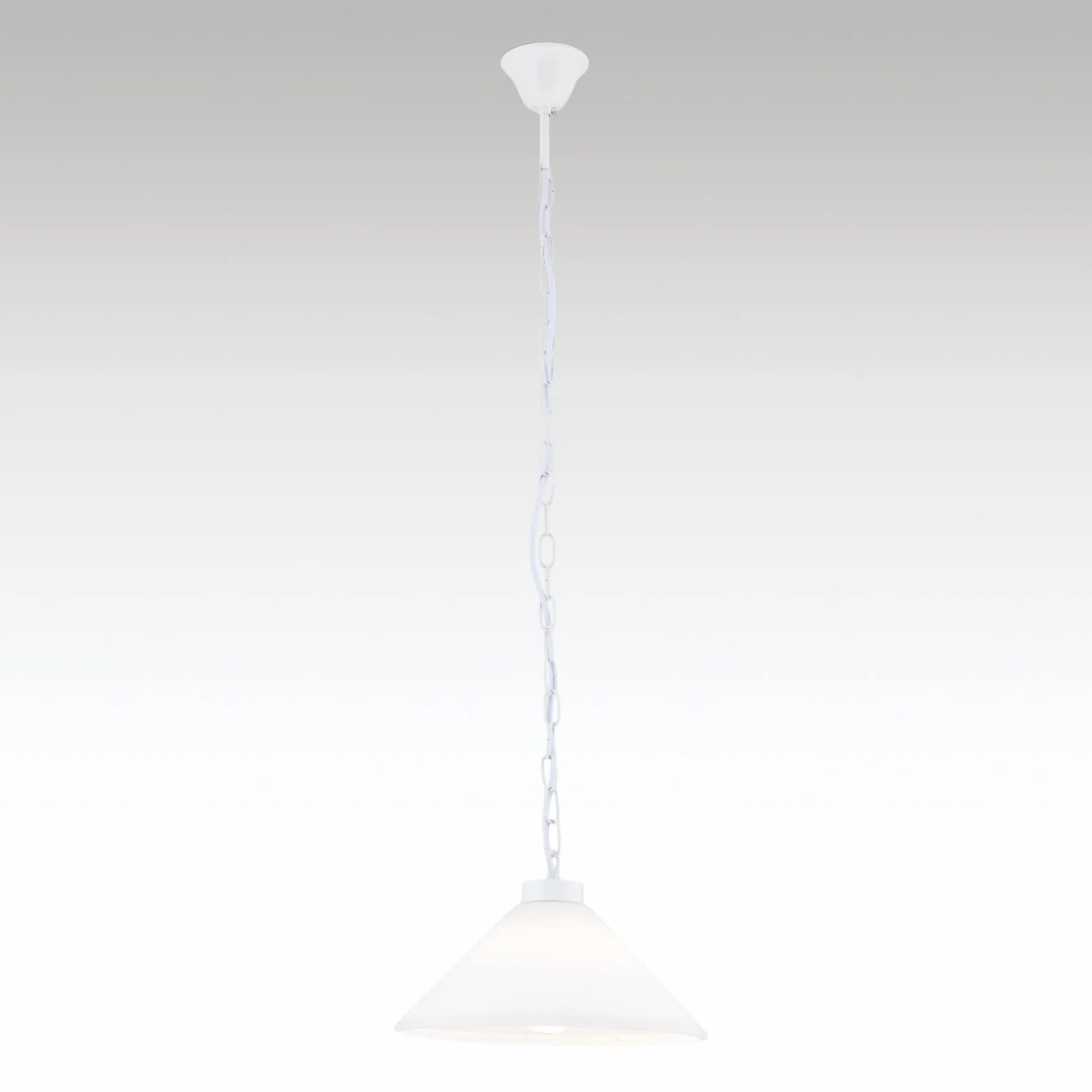 ORION LIGHTSTYLE Chaîne pour lustre - 1 m - Chaîne à maillons ronds en métal (blanc, 4 mm)