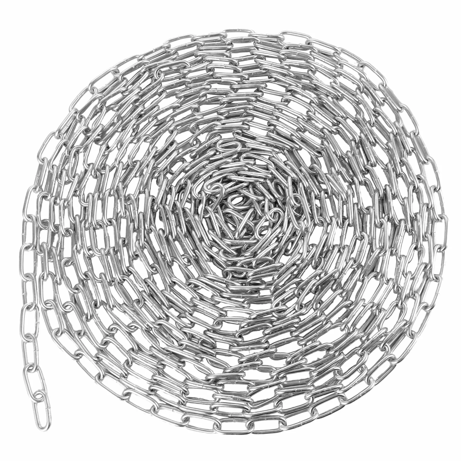 WOPPLXY Chainette Metal, Chaine Antivol Robustes 10m φ3 mm, Chaîne Acier Galvanisé pour Vélo, Porte de Clôture, Hamac, Chaise Hamac