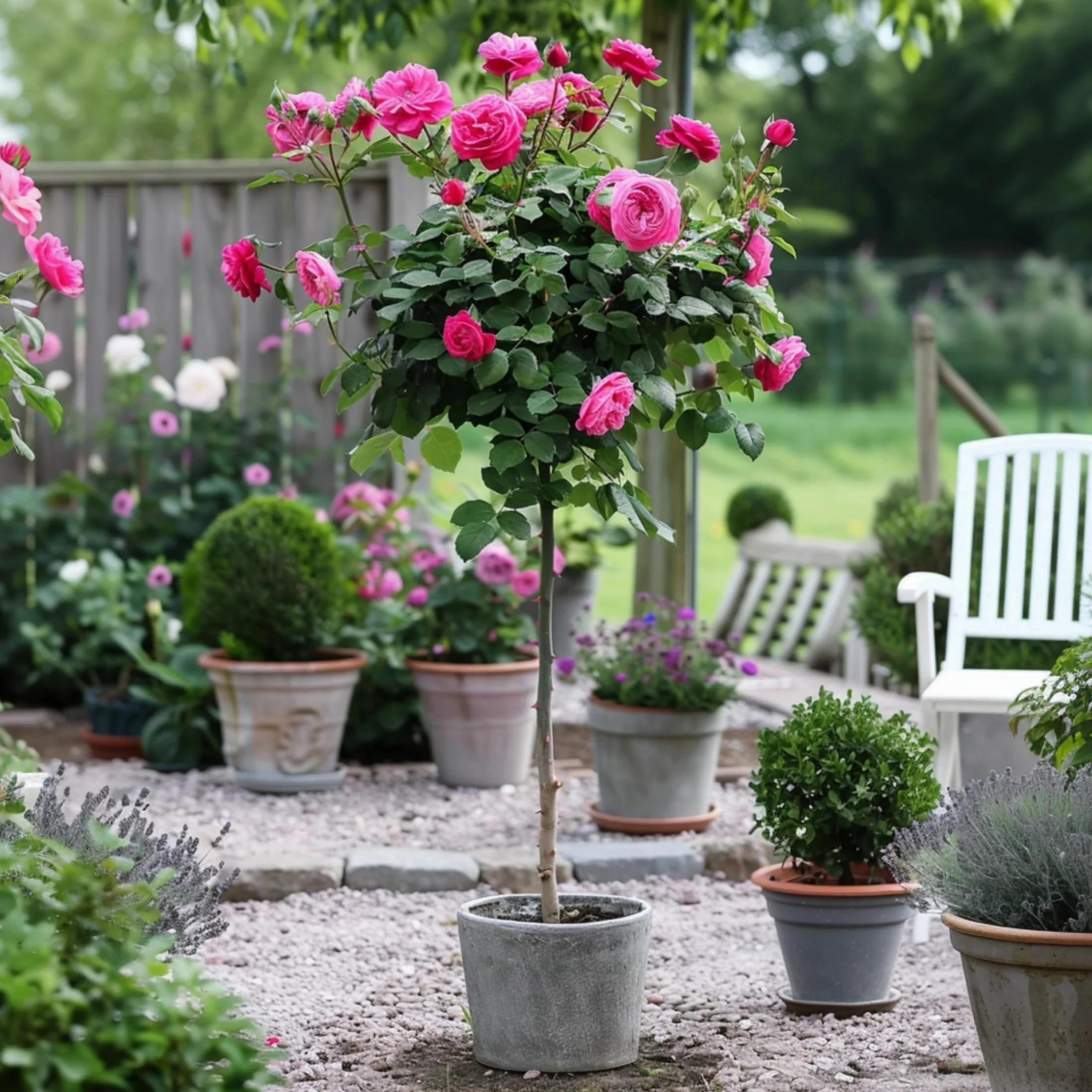 Rosa Palace Topkapi Rosier Standard Vivace Pot 19cm 80-100cm