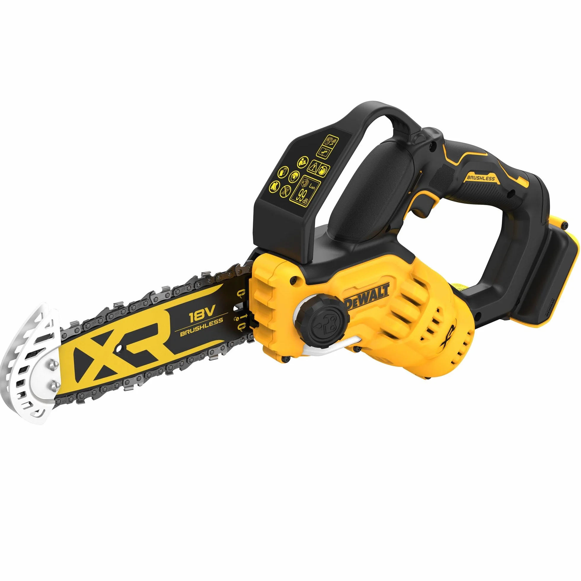 DEWALT- Tronçonneuse élagueuse XR 18V 20cm, Outil seul, DCMPS520N-XJ