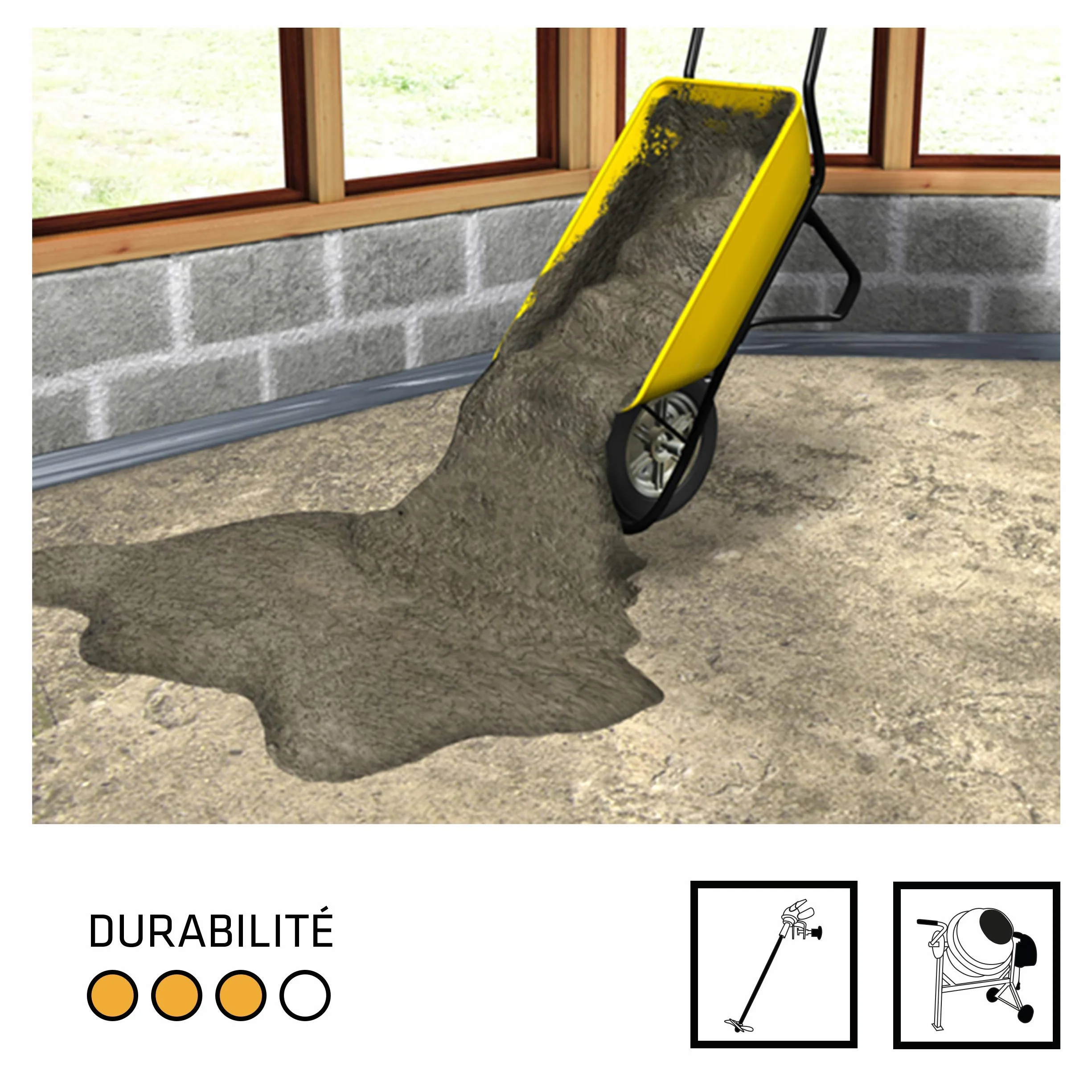 SIKA - Mortier pour réalisation de petites chapes - SikaScreed Chape 50 Gris - Produit à prise rapide - Peut être laissé nu - Recouvrable par du carrelage après 15h de séchage - 25kg