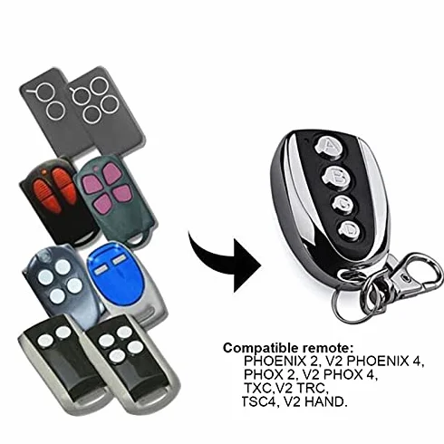 Garage Door Remote Control Clone Phoenix Phox TXC TRC TSC4 Handy 433 MHz 100 Mètres Contrôle de L'Air en Plein Air pour Le Garage Porte de Porte-fenêtres Produits D'alarme de