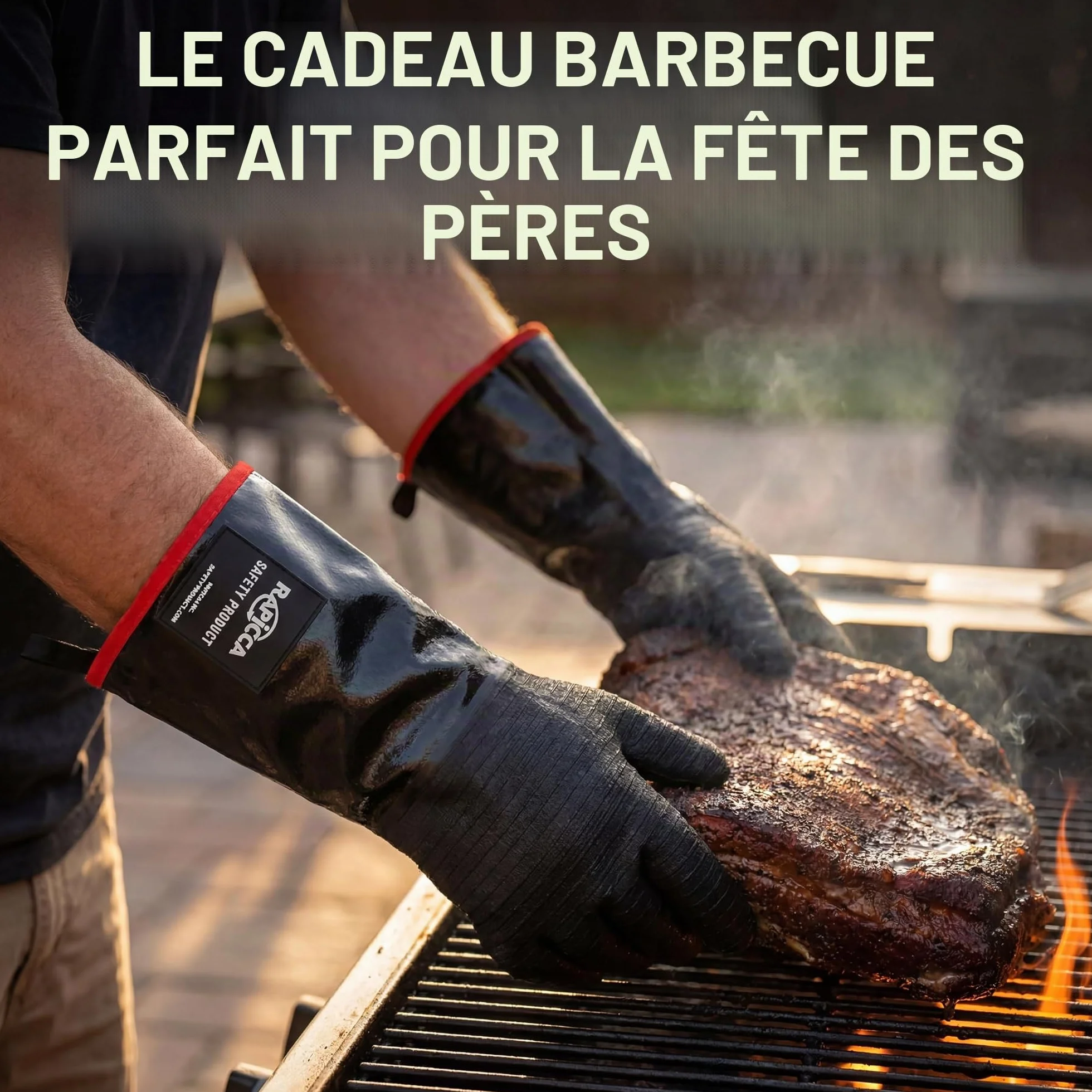 RAPICCA Gants de Barbecue Résistants à la Chaleur 35.6cm XL