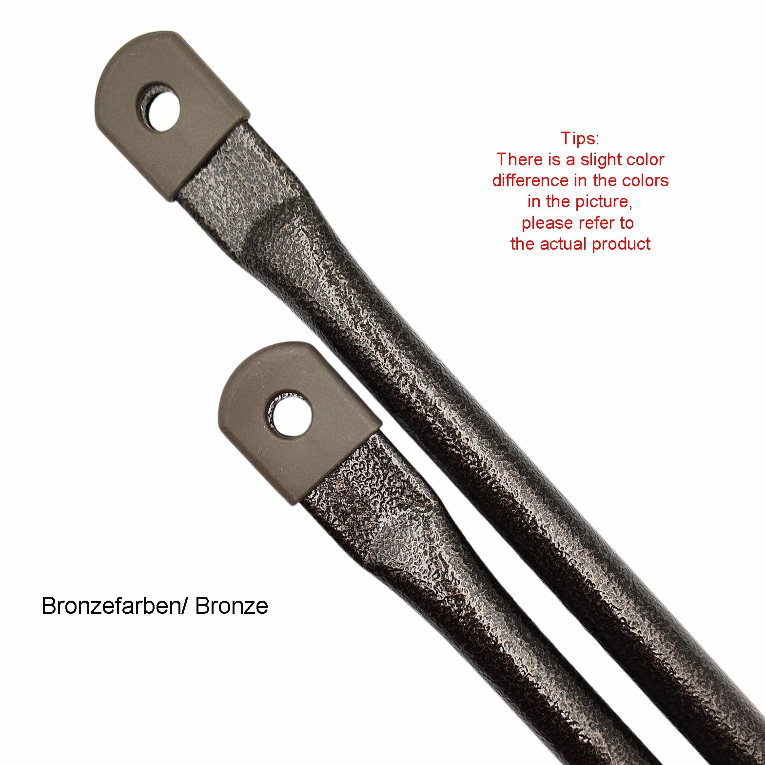 Barres de Suspension pour Balancelles 85 cm 2 Pièces, Barres de Rechange pour Balançoires de Jardin, Bronze, Métal