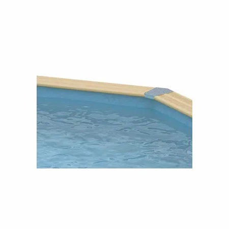 Liner pour piscine bois hexagonale 4,10 x h1,20m bleu
