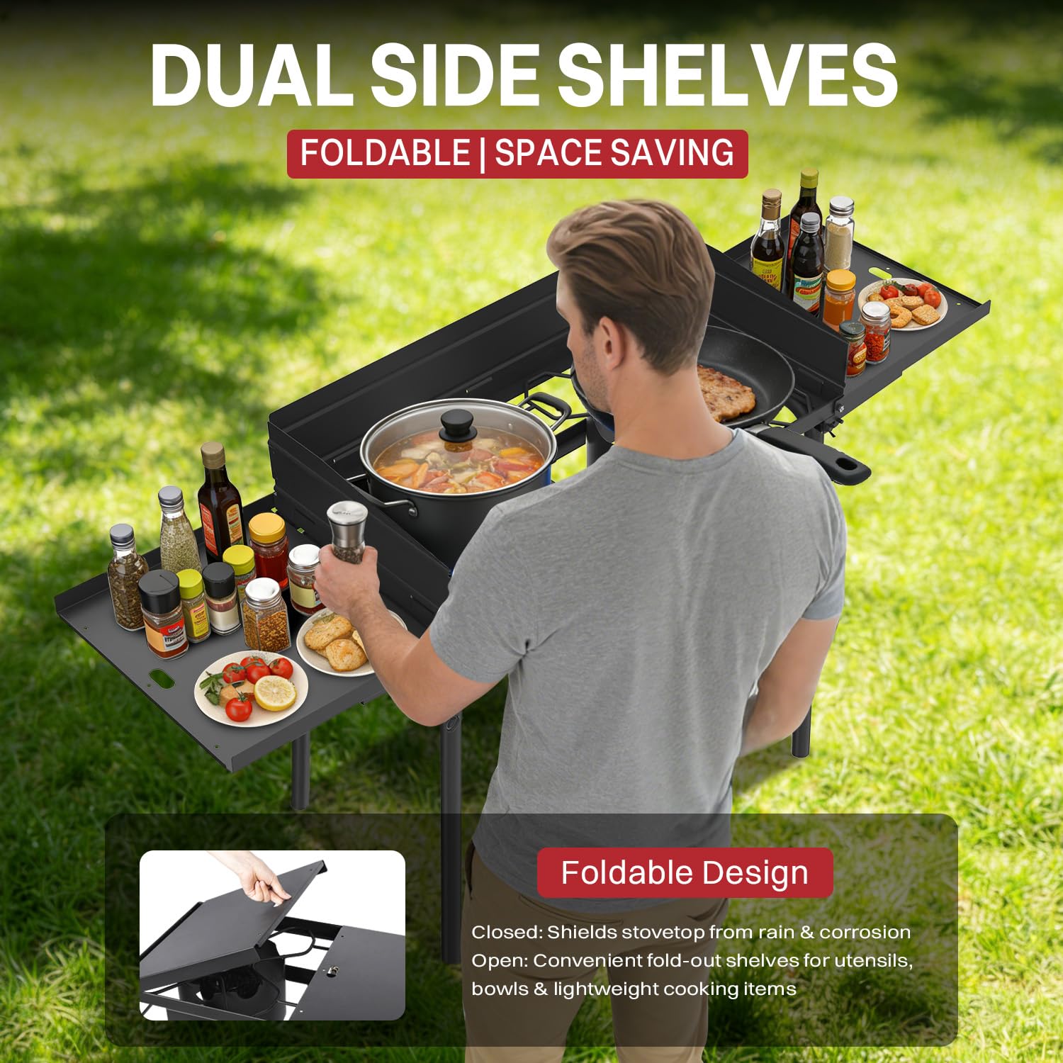 High-Output Two-Burner Propane Outdoor Stove