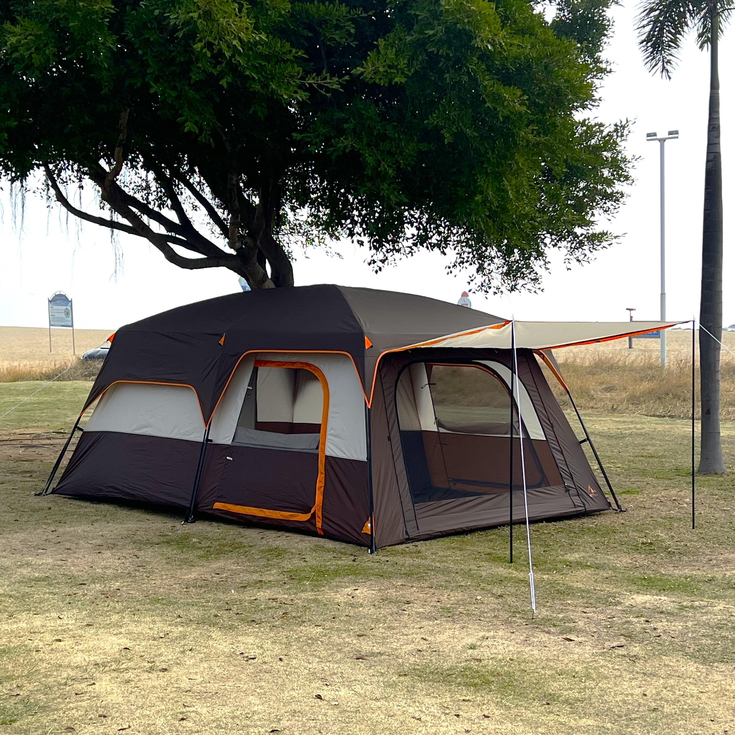 Expansive Family Cabin Tent with Dual-Room Design
