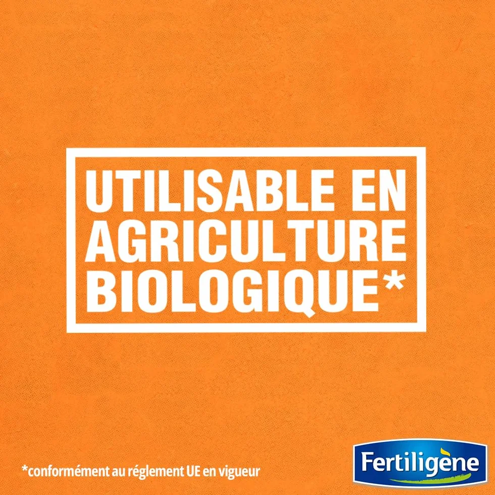 FERTILIGÈNE Naturen Engrais Gazon 100% Organique 2.5kg – Enrichi en Magnésium – Action 100 Jours