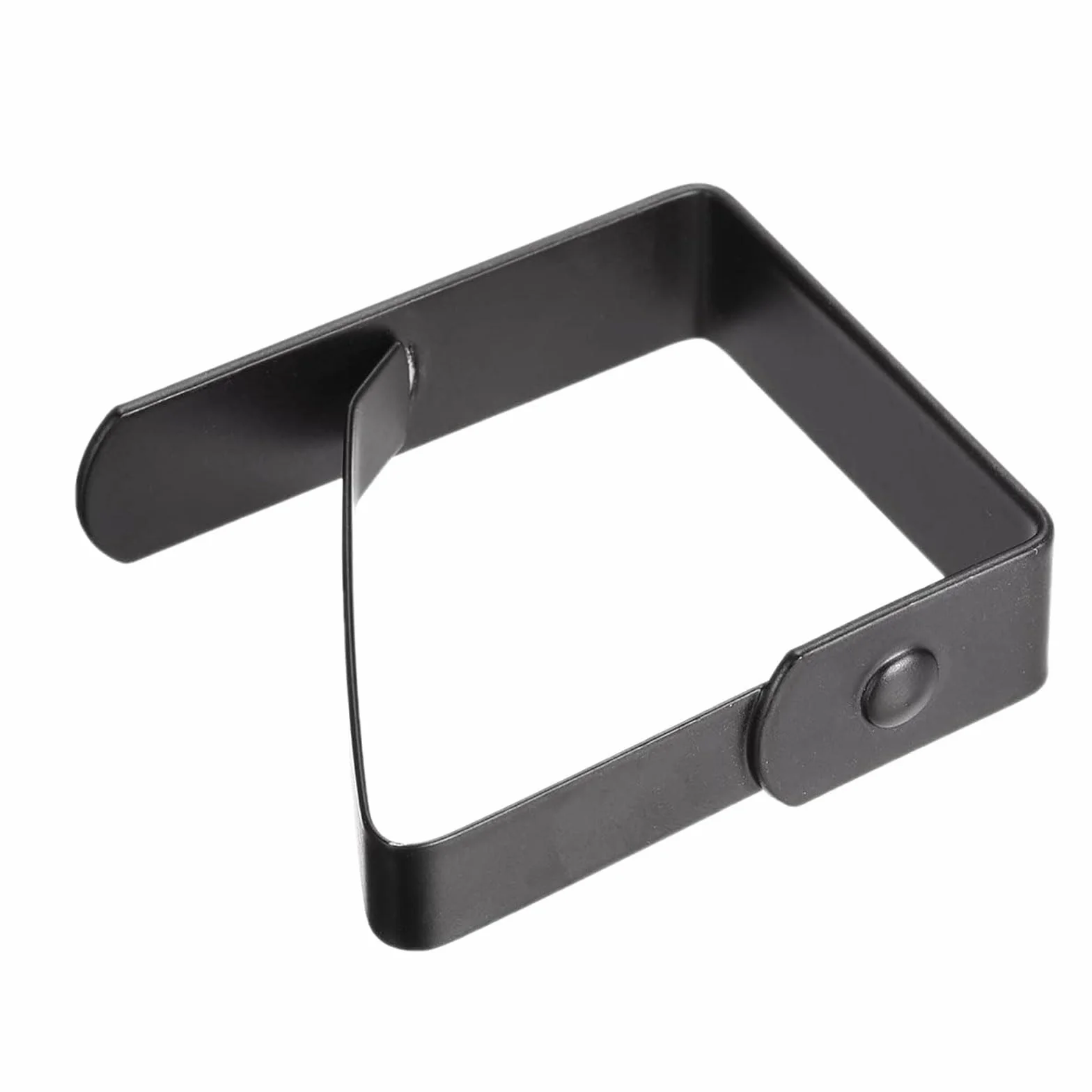 VIKY Grande pince de serviette 7 cm acier inoxydable 6 pièces noir