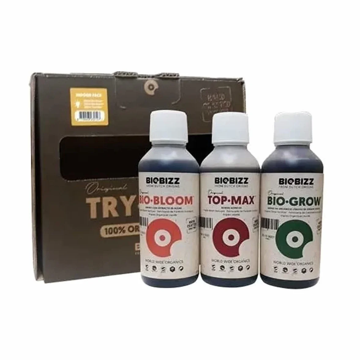 Biobizz Try Pack Intérieur d'Engrais Organiques 3x250ml